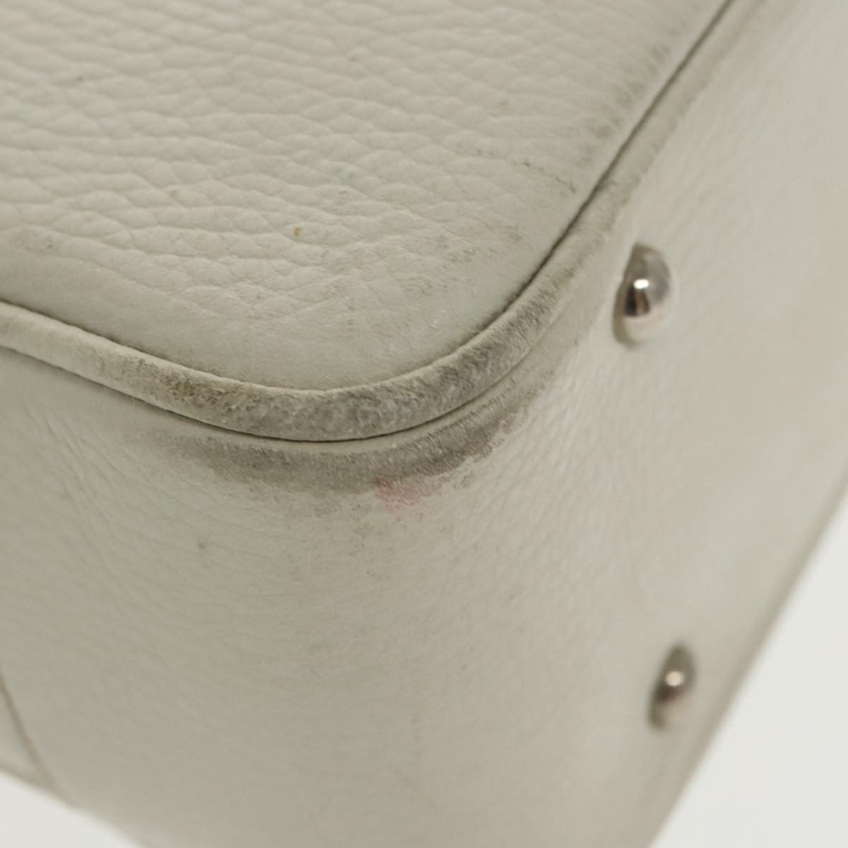 Burberry White Leather Tote Bag (Pre-Owned) Size ONE SIZE - 7 Thumbnail