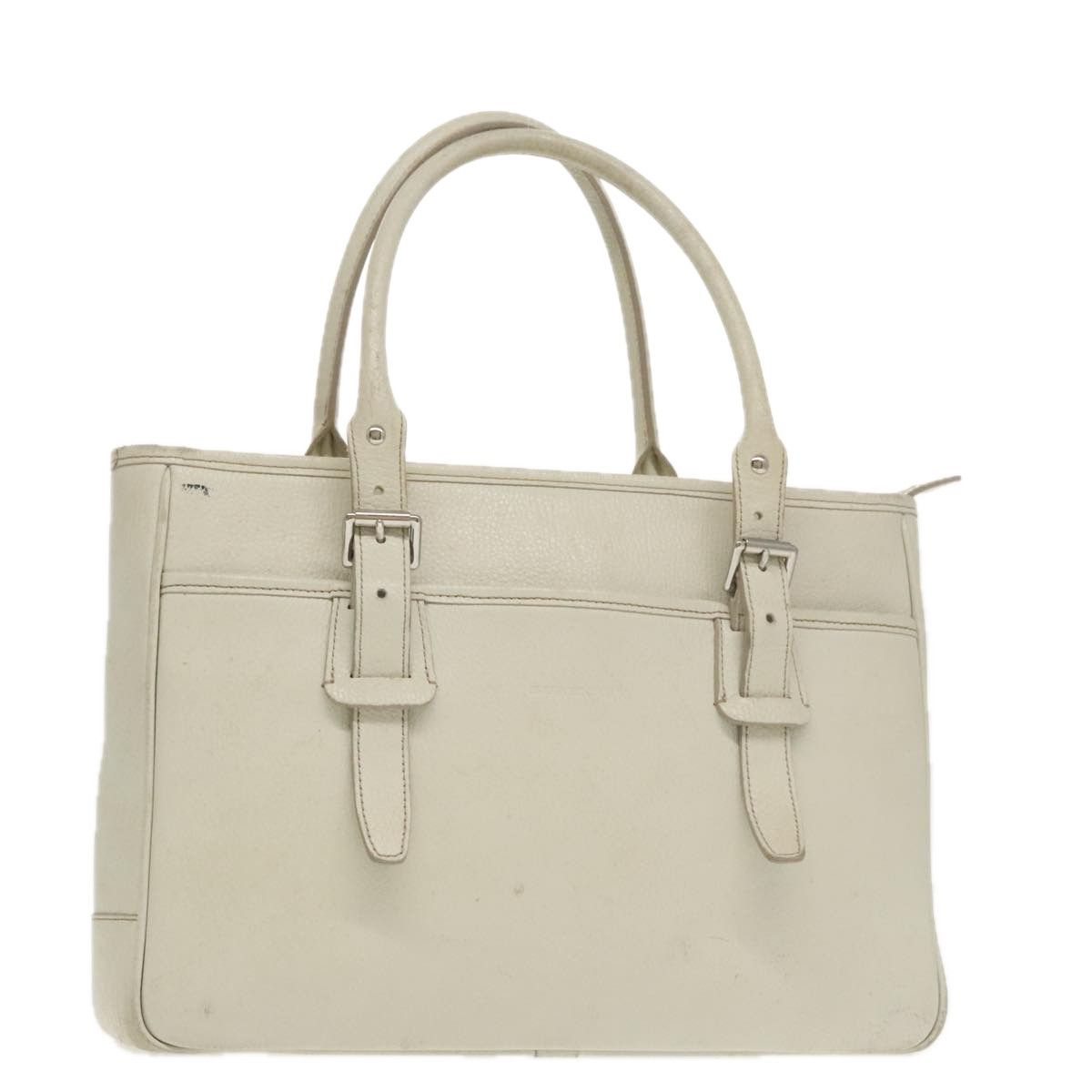 Burberry White Leather Tote Bag (Pre-Owned) Size ONE SIZE - 18 Thumbnail