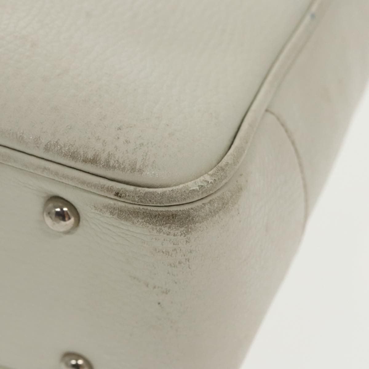 Burberry White Leather Tote Bag (Pre-Owned) Size ONE SIZE - 8 Thumbnail