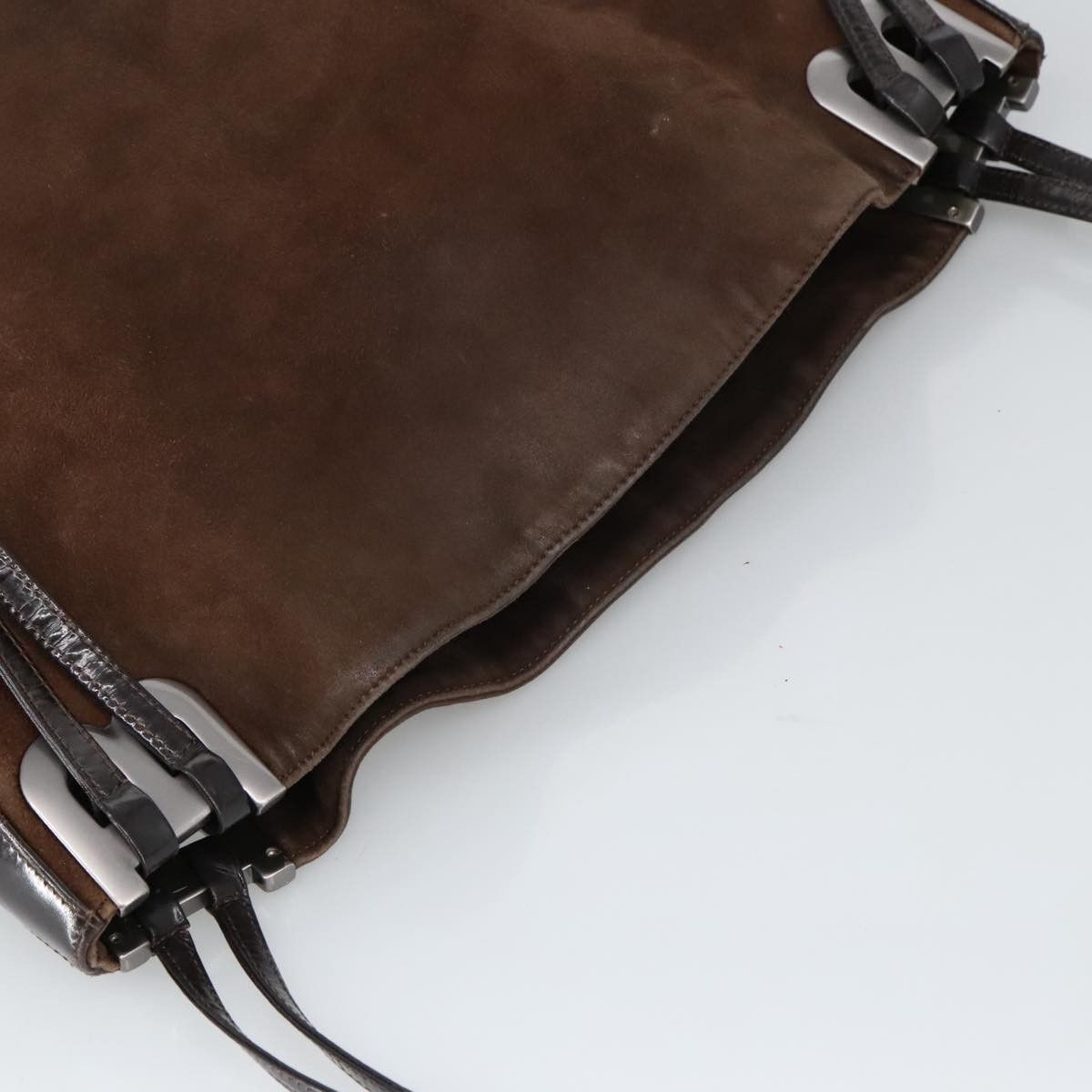 Bally Brown Suede Shoulder Bag (Pre-Owned) Size ONE SIZE - 11 Thumbnail