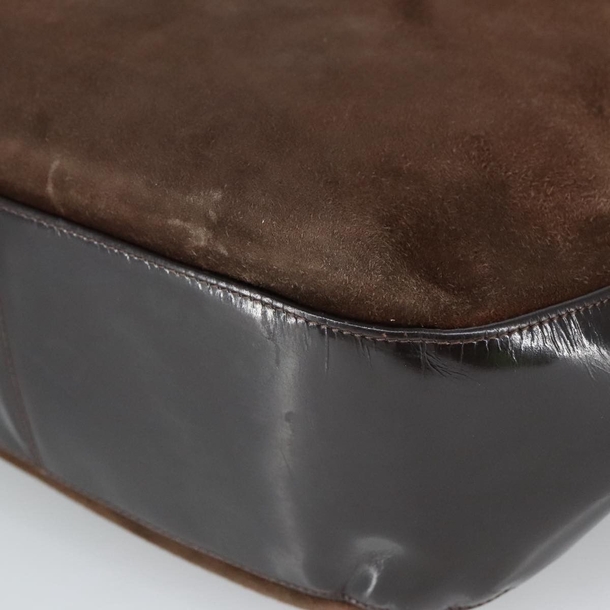 Bally Brown Suede Shoulder Bag (Pre-Owned) Size ONE SIZE - 7 Thumbnail