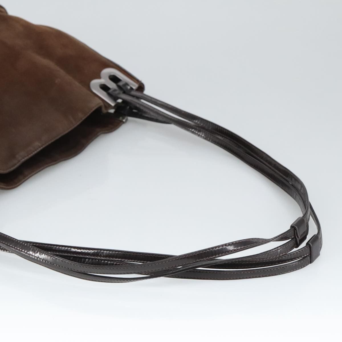 Bally Brown Suede Shoulder Bag (Pre-Owned) Size ONE SIZE - 4 Thumbnail