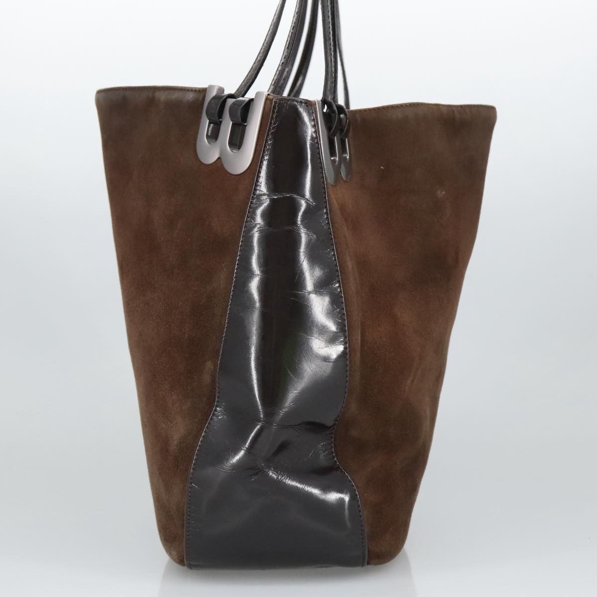 Bally Brown Suede Shoulder Bag (Pre-Owned) Size ONE SIZE - 3 Thumbnail