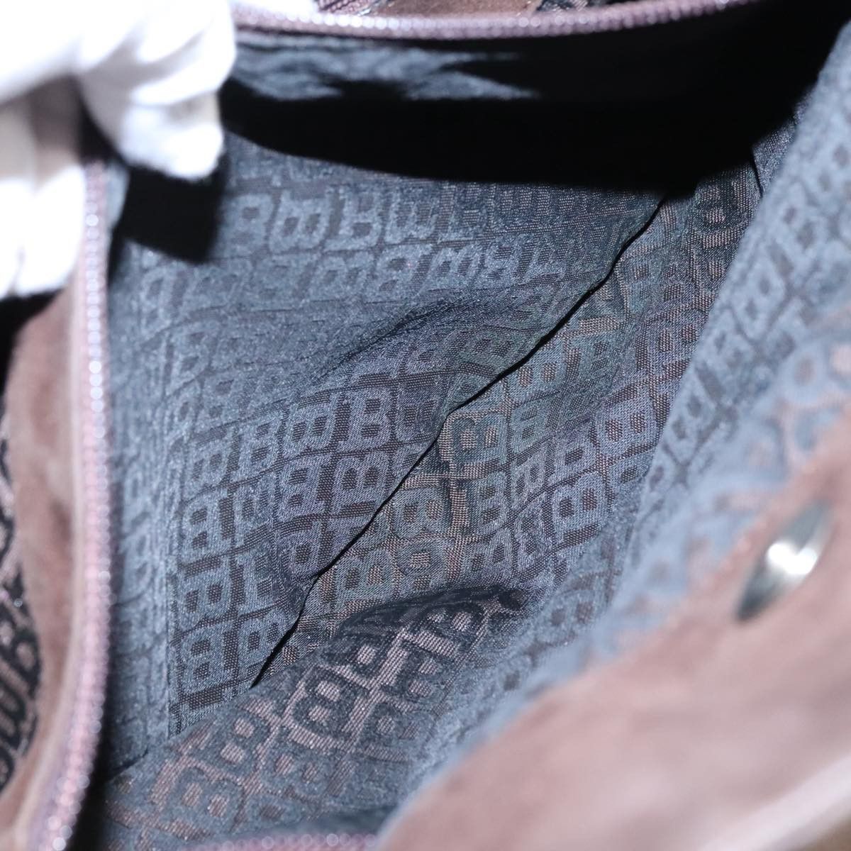 Bally Brown Suede Shoulder Bag (Pre-Owned) Size ONE SIZE - 14 Thumbnail