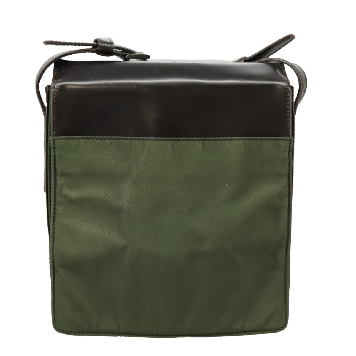 Prada -- Khaki Polyester Shoulder Bag (Pre-Owned) Size ONE SIZE - 2 Thumbnail
