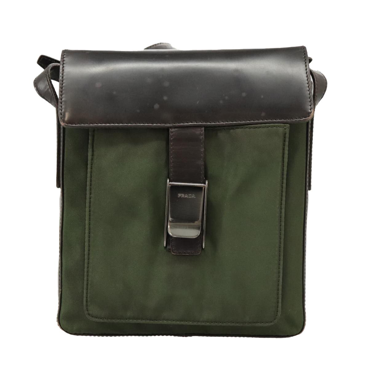 Prada -- Khaki Polyester Shoulder Bag (Pre-Owned) Size ONE SIZE - 3 Thumbnail