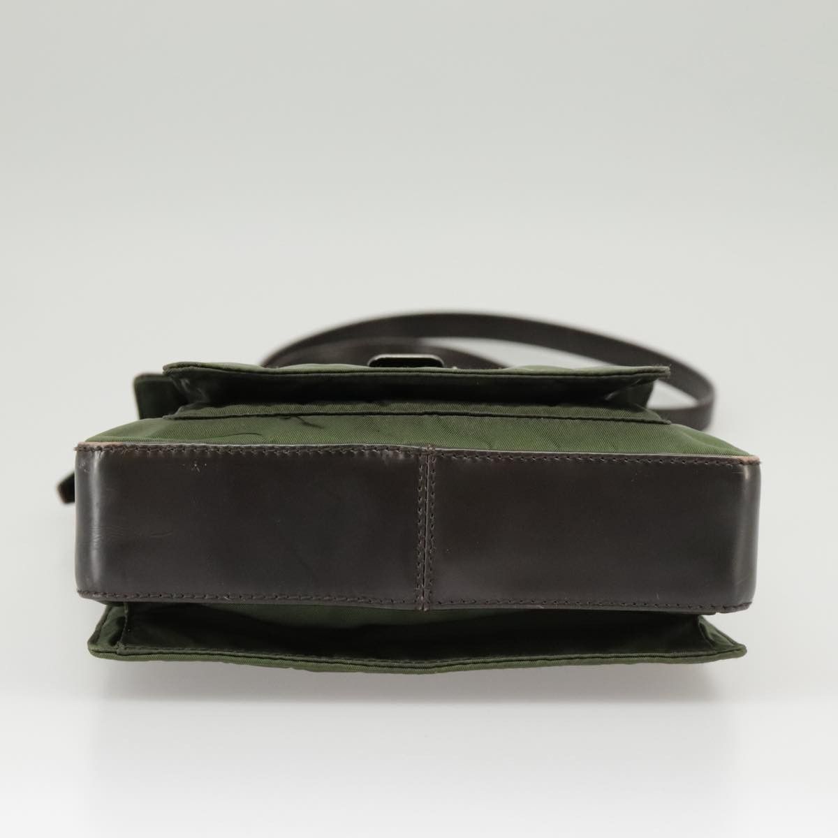 Prada -- Khaki Polyester Shoulder Bag (Pre-Owned) Size ONE SIZE - 13 Thumbnail