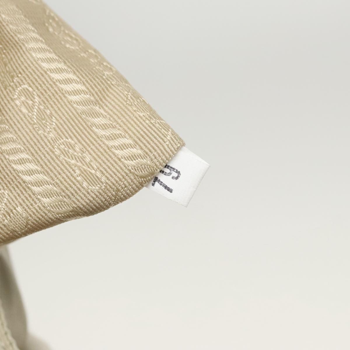 Prada Triangle Logo Beige Polyester Shoulder Bag (Pre-Owned) Size ONE SIZE - 20 Thumbnail