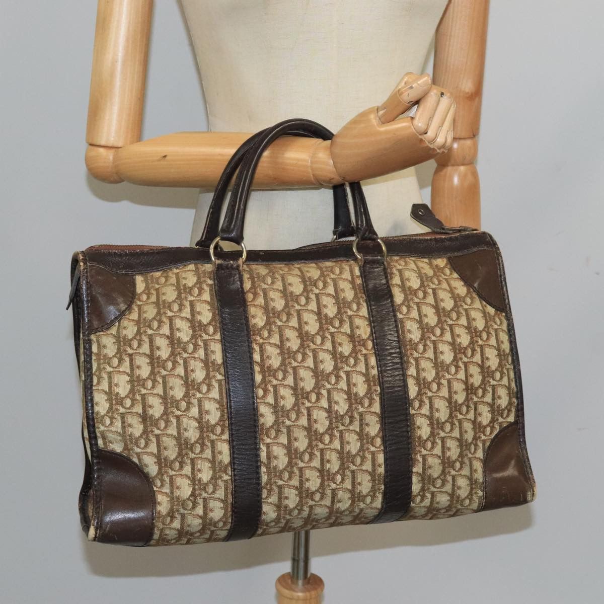 Dior Trotter Beige Canvas Travel Bag (Pre-Owned) Size ONE SIZE - 19 Thumbnail
