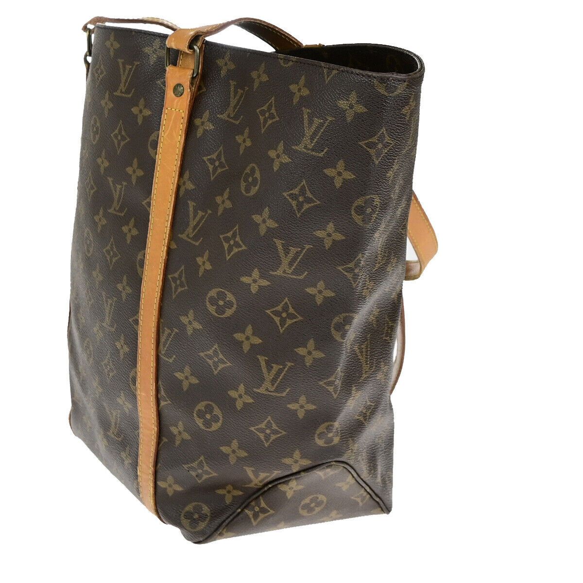 Louis Vuitton Shopping Brown Canvas Tote Bag (Pre-Owned) Size ONE SIZE - 3 Thumbnail