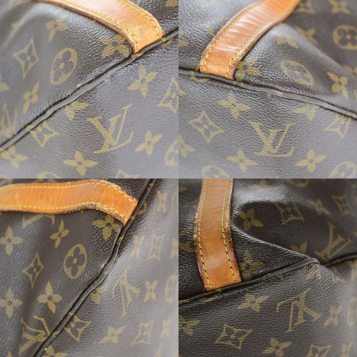 Louis Vuitton Shopping Brown Canvas Tote Bag (Pre-Owned) Size ONE SIZE - 8 Thumbnail