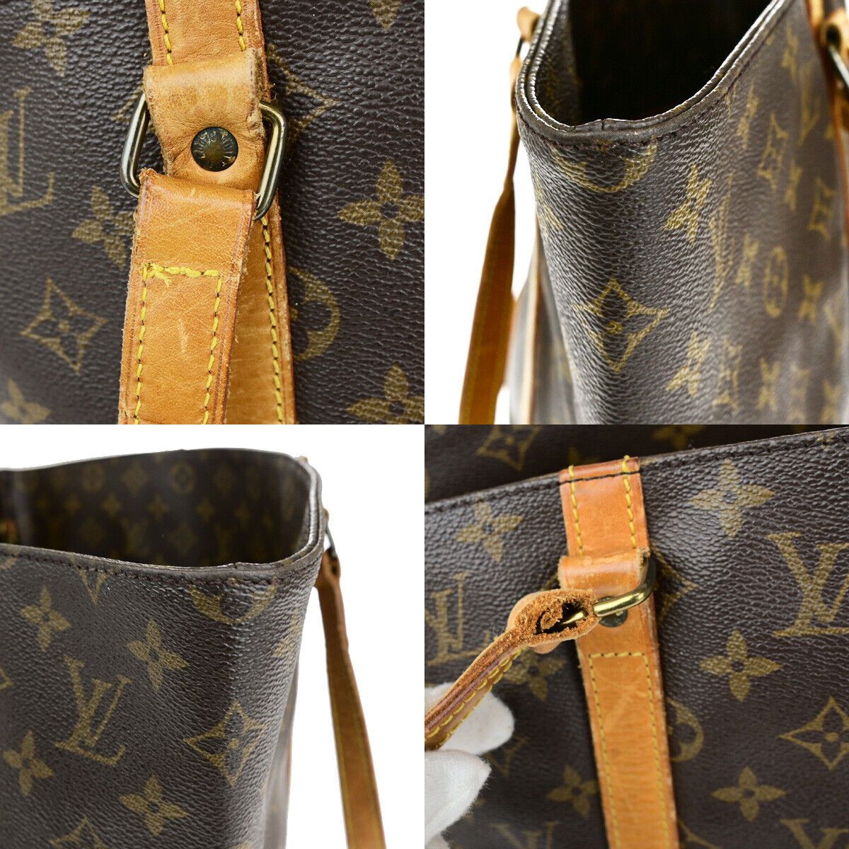 Louis Vuitton Shopping Brown Canvas Tote Bag (Pre-Owned) Size ONE SIZE - 10 Thumbnail