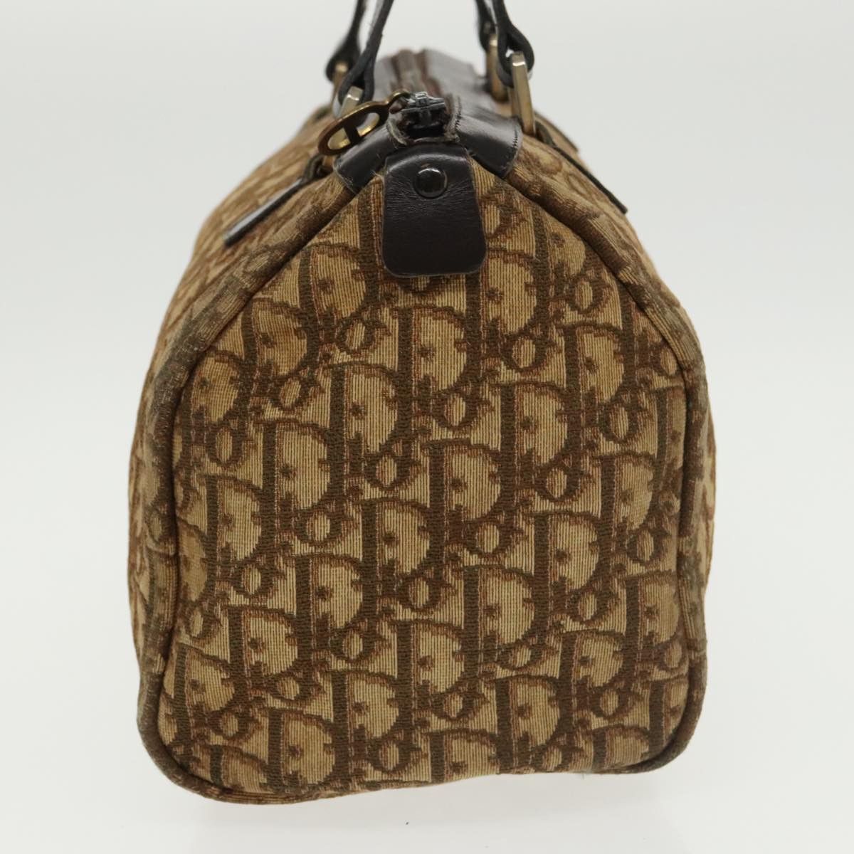 Dior Trotter Brown Canvas Handbag (Pre-Owned) Size ONE SIZE - 4 Thumbnail