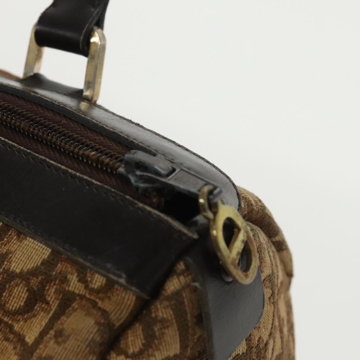 Dior Trotter Brown Canvas Handbag (Pre-Owned) Size ONE SIZE - 14 Thumbnail