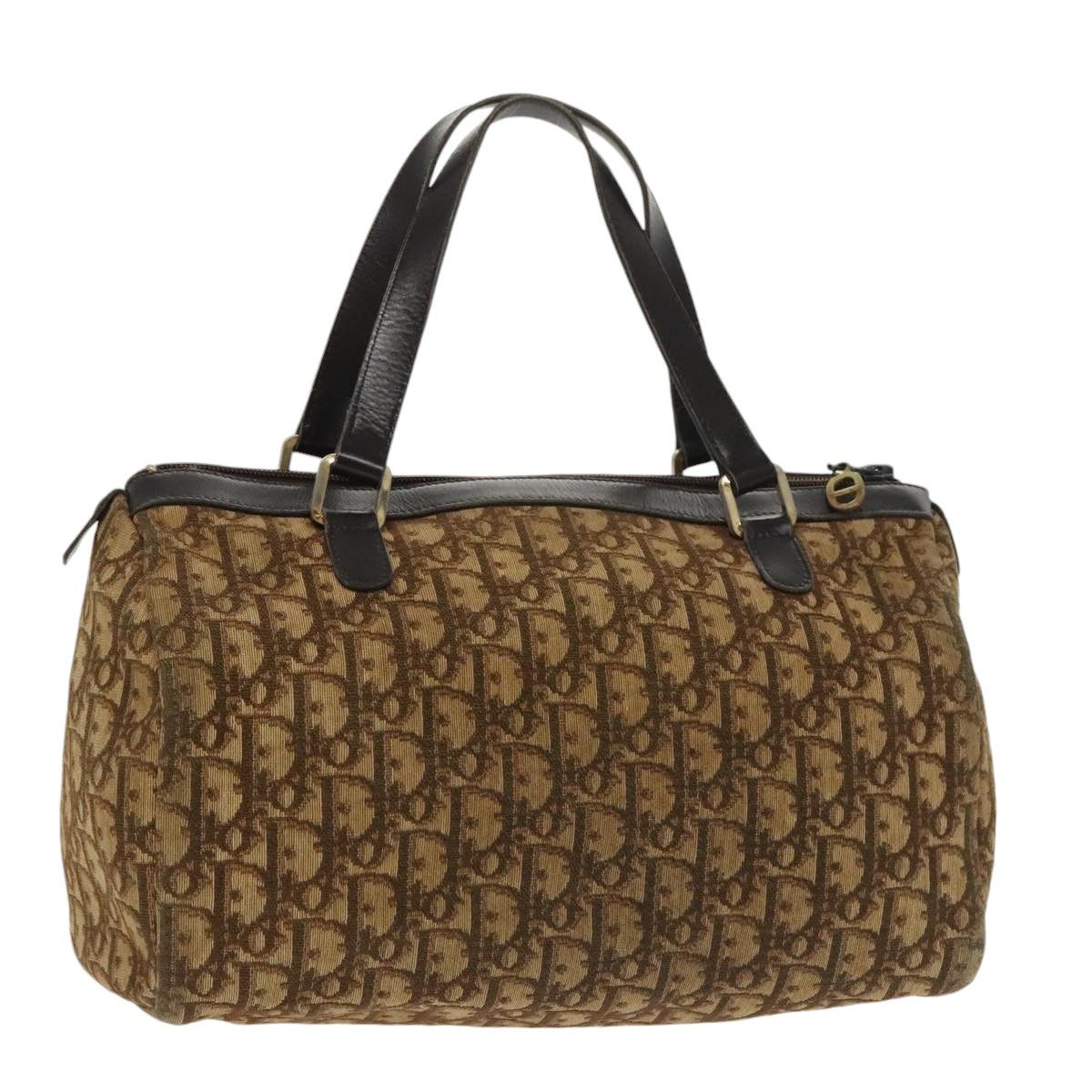 Dior Trotter Brown Canvas Handbag (Pre-Owned) Size ONE SIZE - 3 Thumbnail