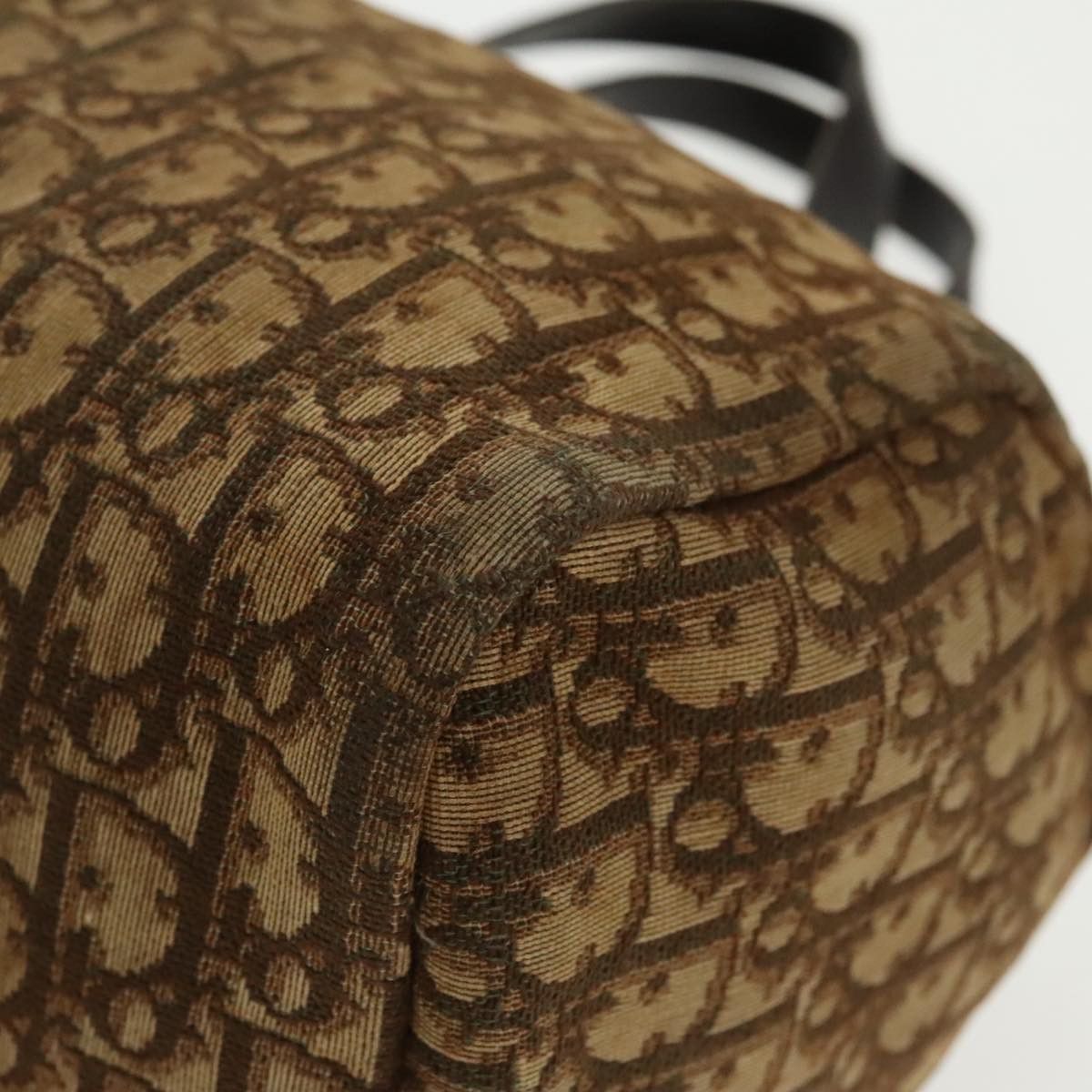 Dior Trotter Brown Canvas Handbag (Pre-Owned) Size ONE SIZE - 11 Thumbnail
