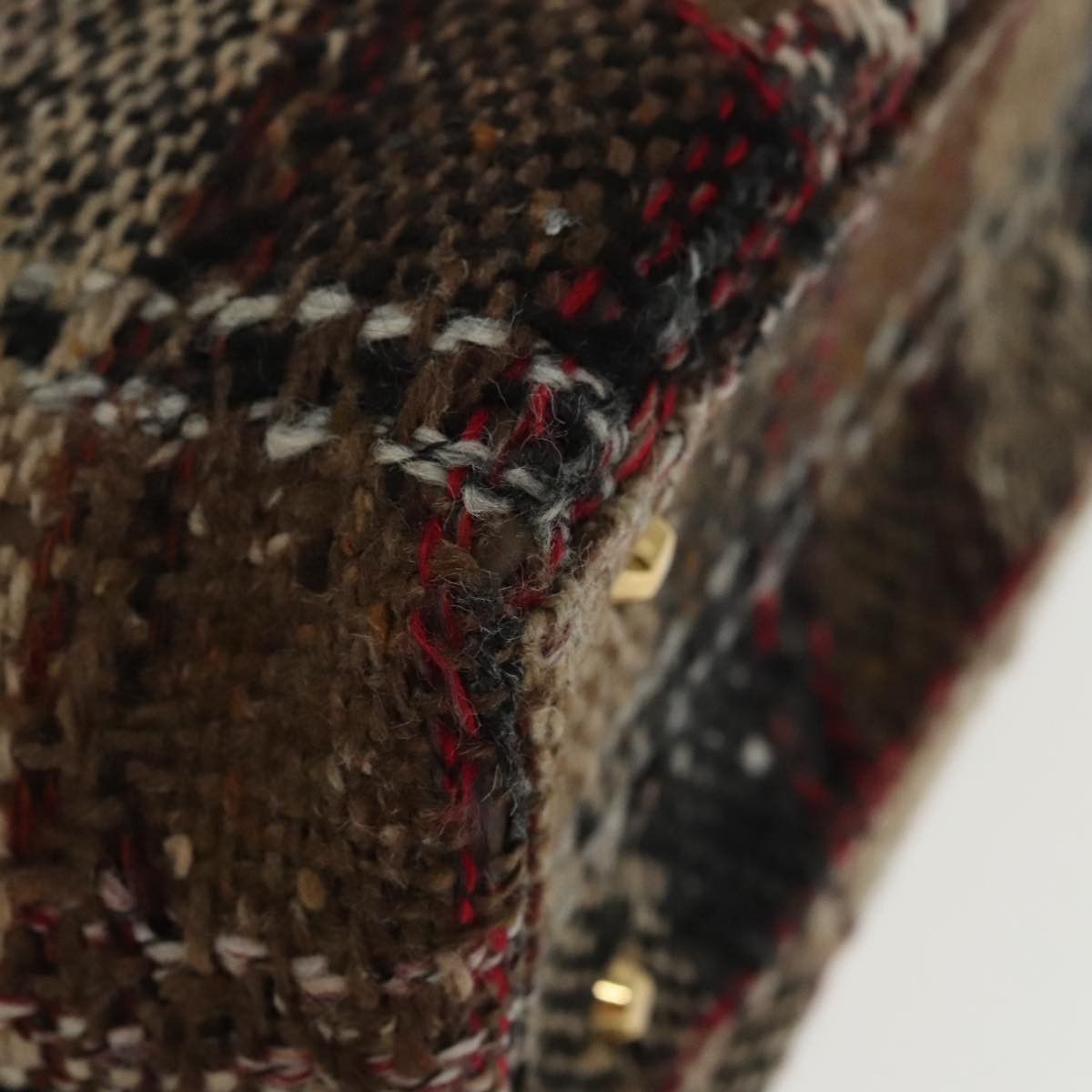 Burberry Brown Wool Tote Bag (Pre-Owned) Size ONE SIZE - 10 Thumbnail