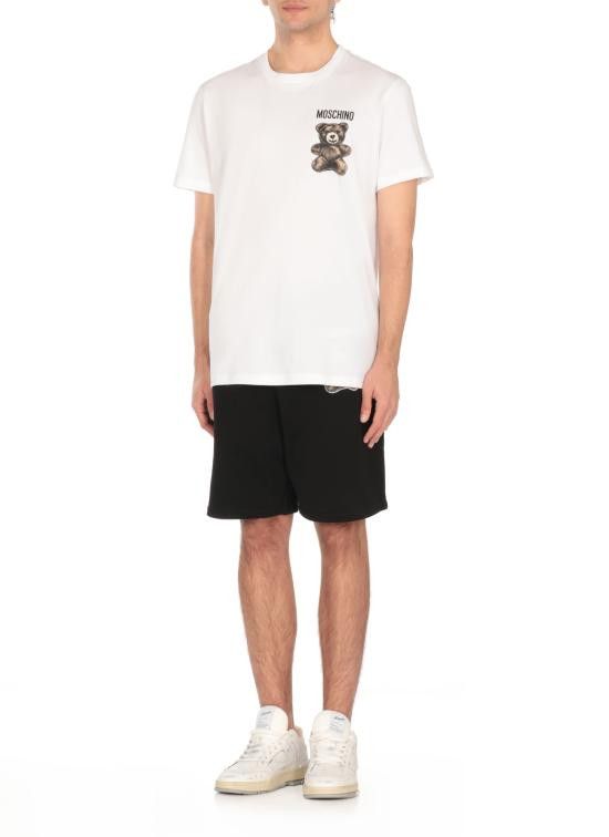 Moschino MOSCHINO Men T-Shirts 0711 02411001 White Size US L / EU 52-54 / 3 - 3 Thumbnail