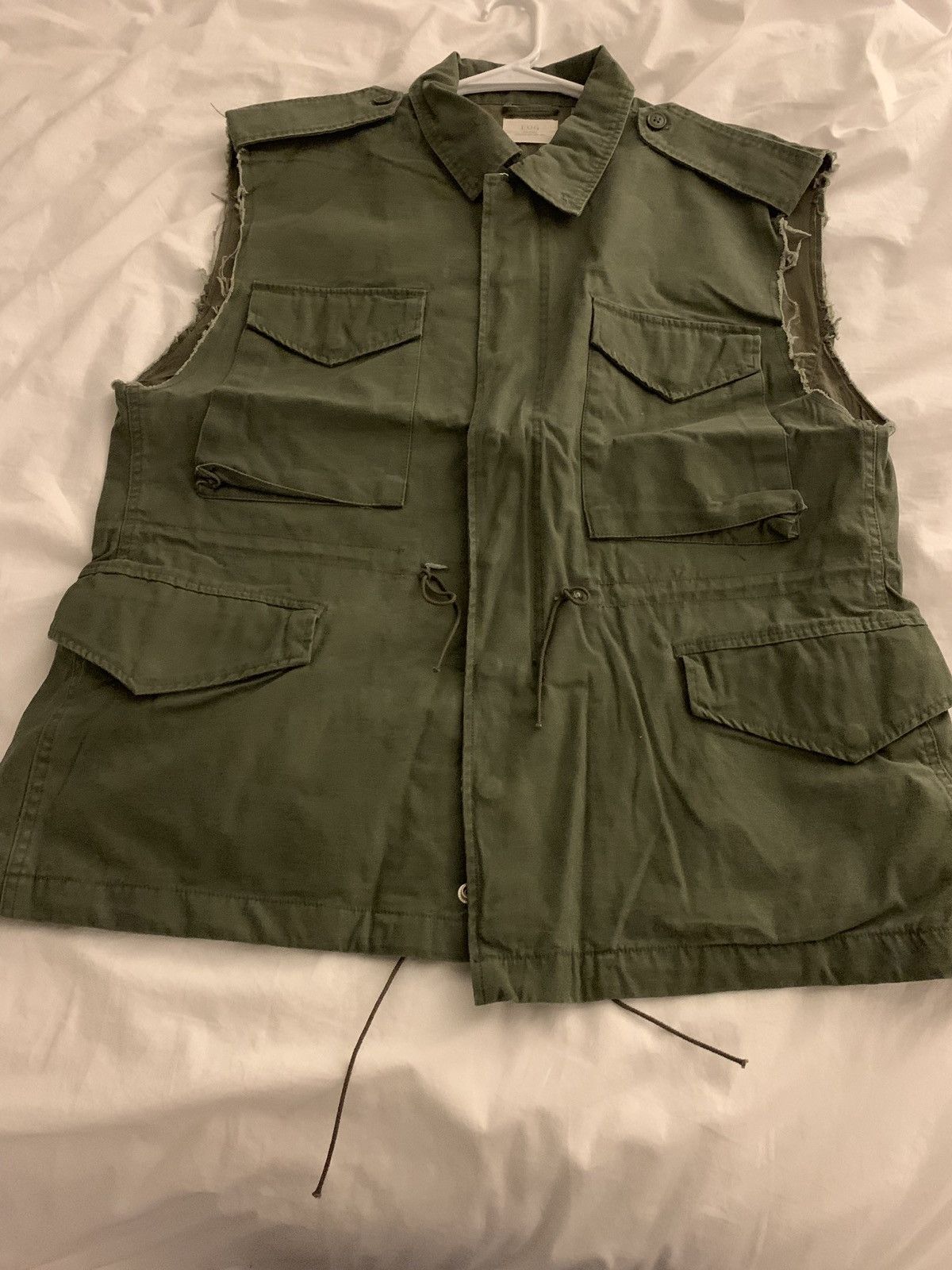 FOG × Pacsun FOG - Fear Of God Army Parker Cutoff Vest | Grailed