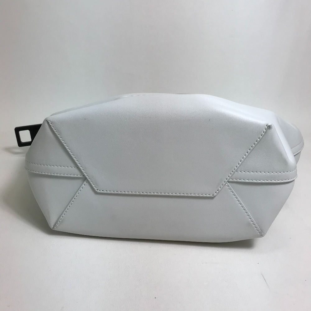 Balenciaga Balenciaga 661854 Megazip Briefcase 2 Way Bag Shoulder Handbag Leather Women White/Black Size ONE SIZE - 3 Thumbnail