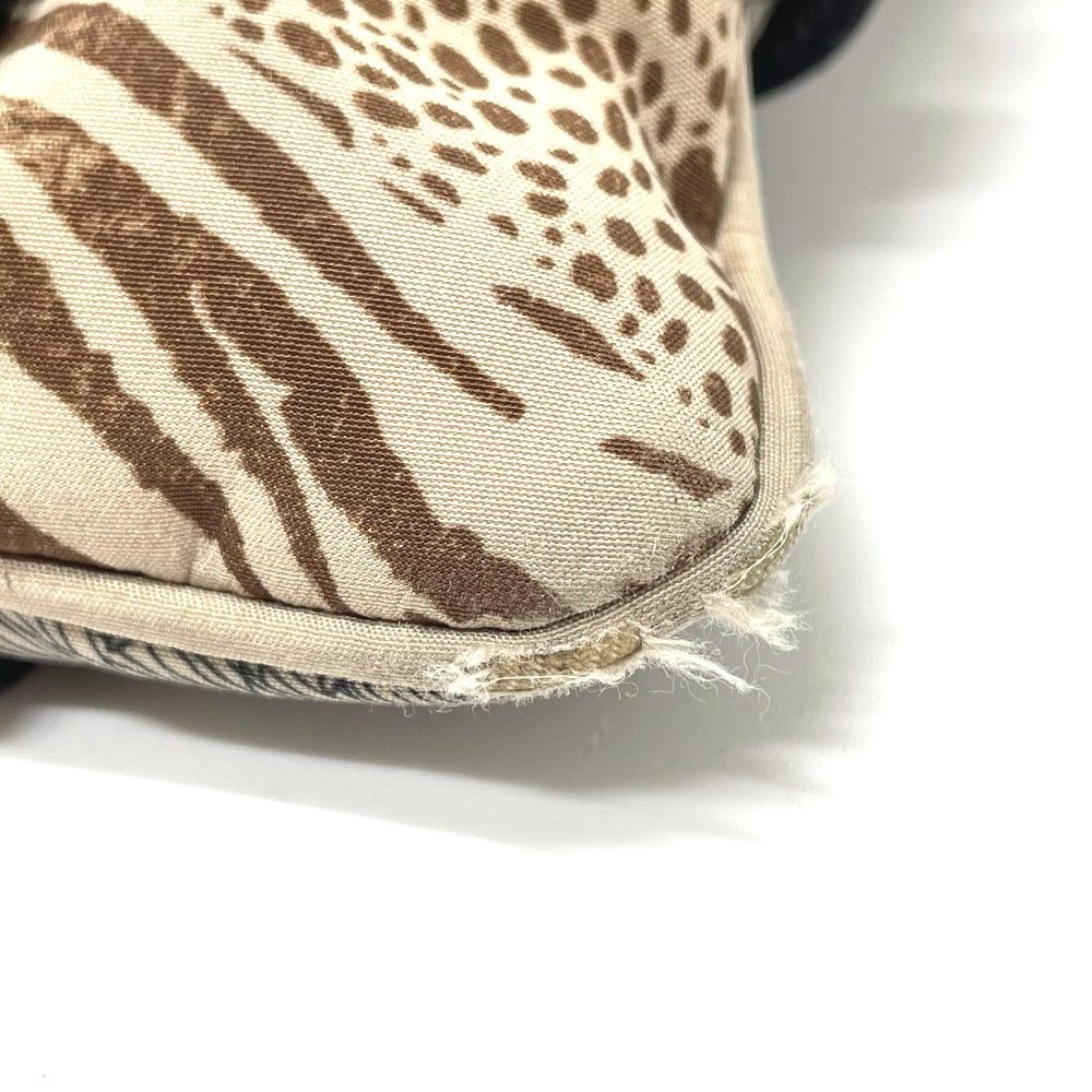 Salvatore Ferragamo Salvatore Ferragamo 6405 Animal Leopard Fur Crossbody Satchel Briefcase Diagonal Hanging (E.G. Of A Rocket) Shawl Shoulder Bag Leather/Nylon Women Brownish Size ONE SIZE - 6 Thumbnail