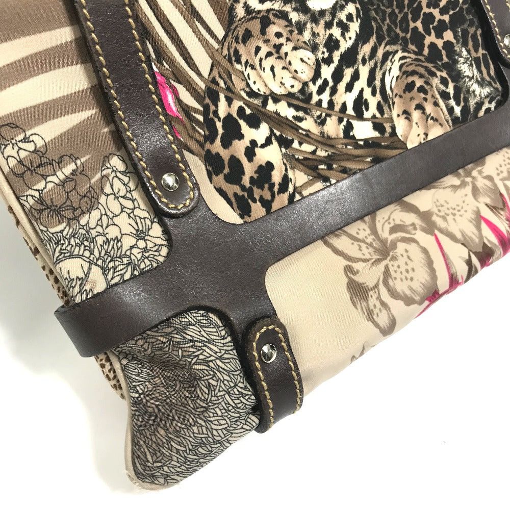 Salvatore Ferragamo Salvatore Ferragamo 6405 Animal Leopard Fur Crossbody Satchel Briefcase Diagonal Hanging (E.G. Of A Rocket) Shawl Shoulder Bag Leather/Nylon Women Brownish Size ONE SIZE - 10 Thumbnail
