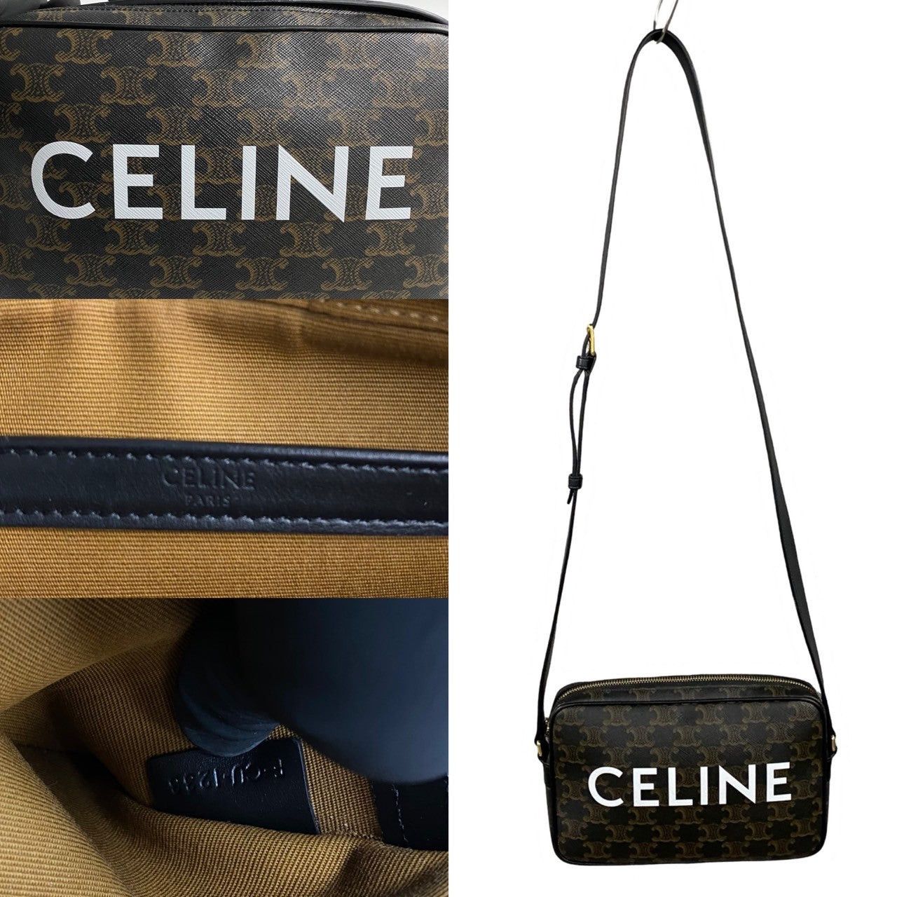 Celine Celine Shoulder Bag Brown Leather Size ONE SIZE - 3 Thumbnail