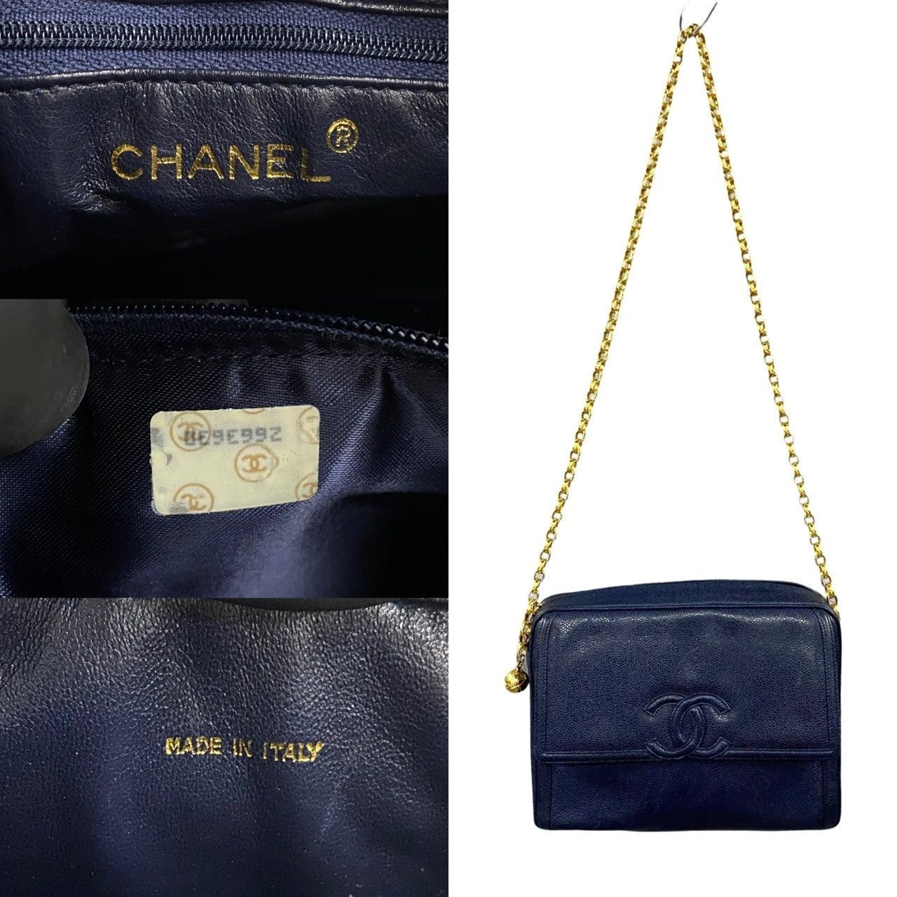 Chanel Chanel Shoulder Bag Blue Leather Size ONE SIZE - 3 Thumbnail