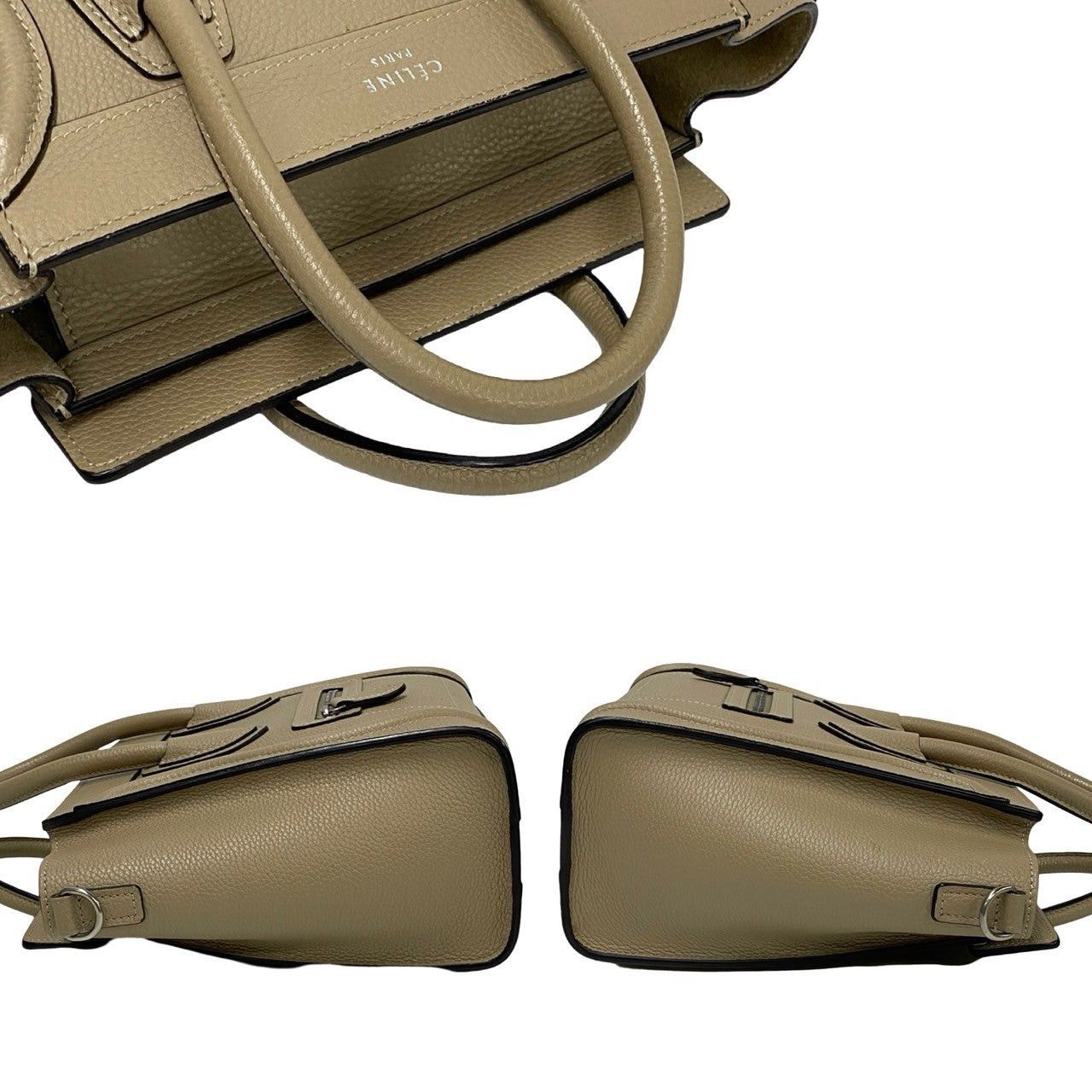 Celine Celine Shoulder Bag Neutrals Leather Size ONE SIZE - 5 Thumbnail