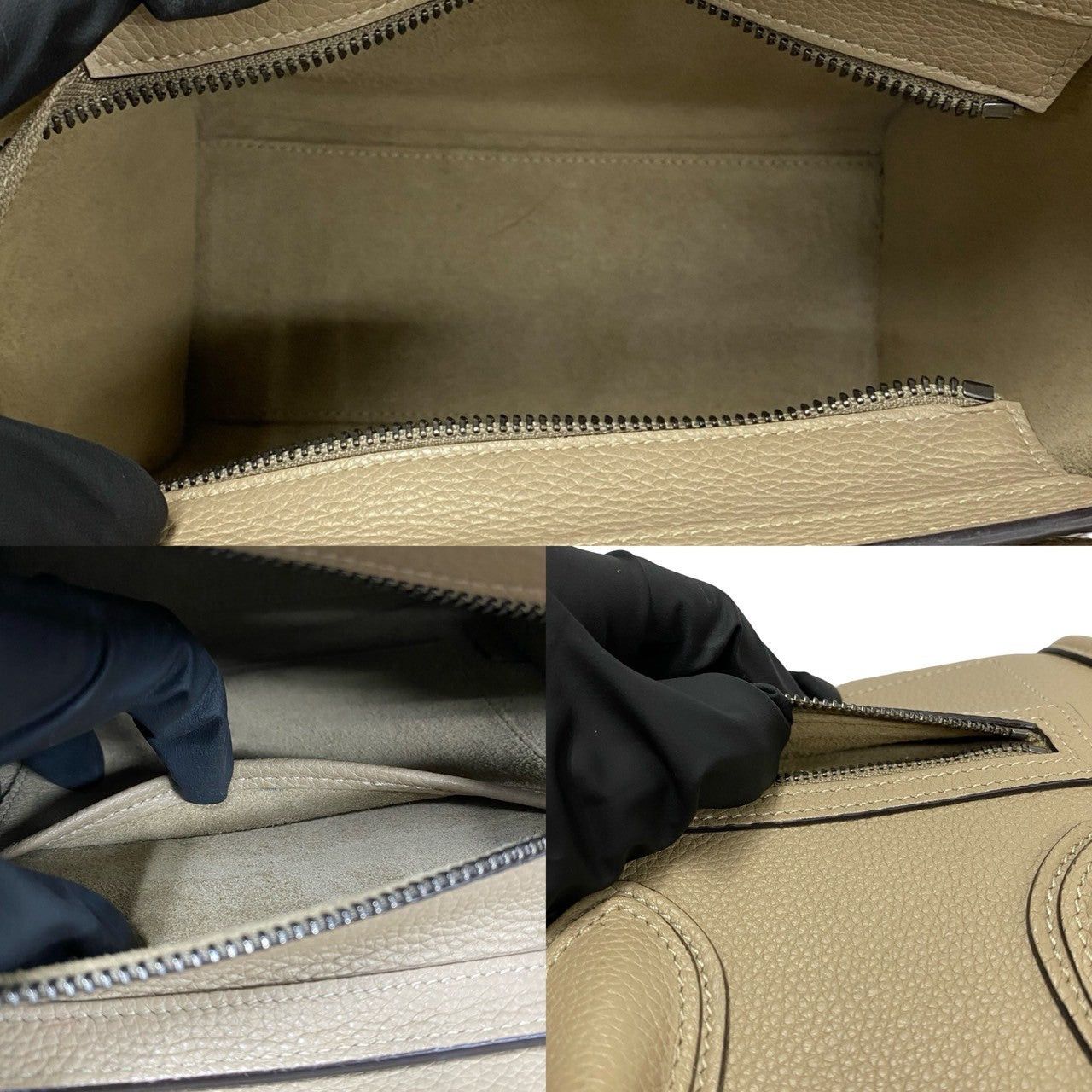 Celine Celine Shoulder Bag Neutrals Leather Size ONE SIZE - 8 Thumbnail
