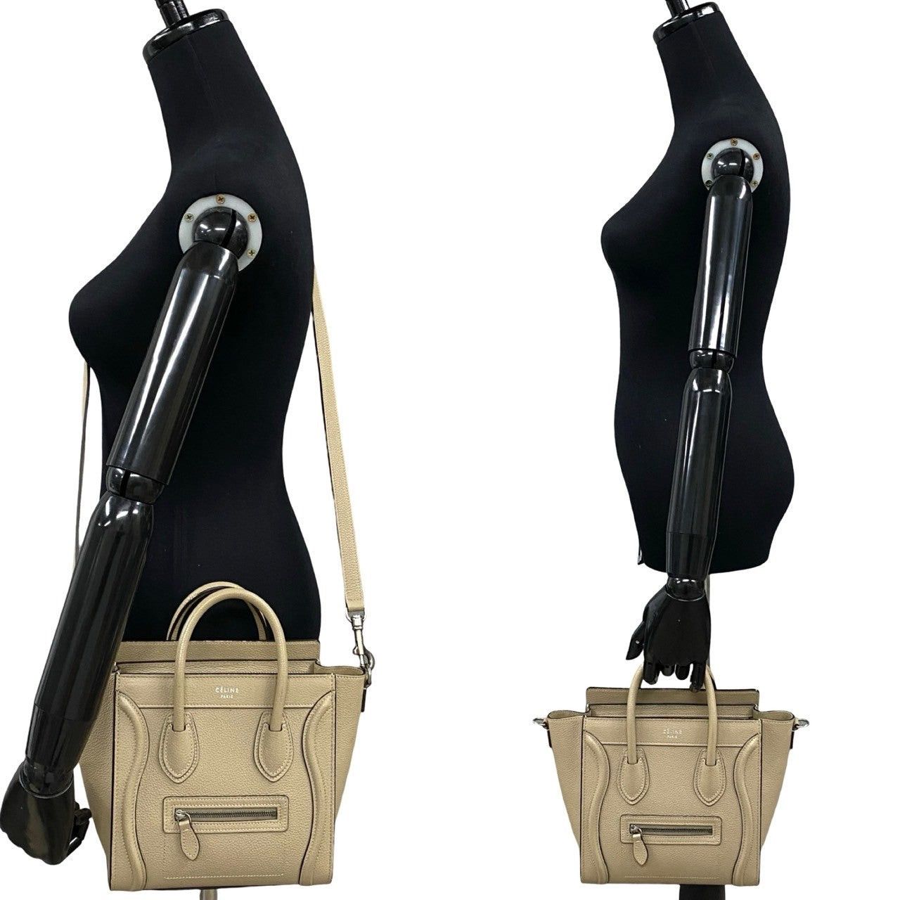 Celine Celine Shoulder Bag Neutrals Leather Size ONE SIZE - 2 Thumbnail