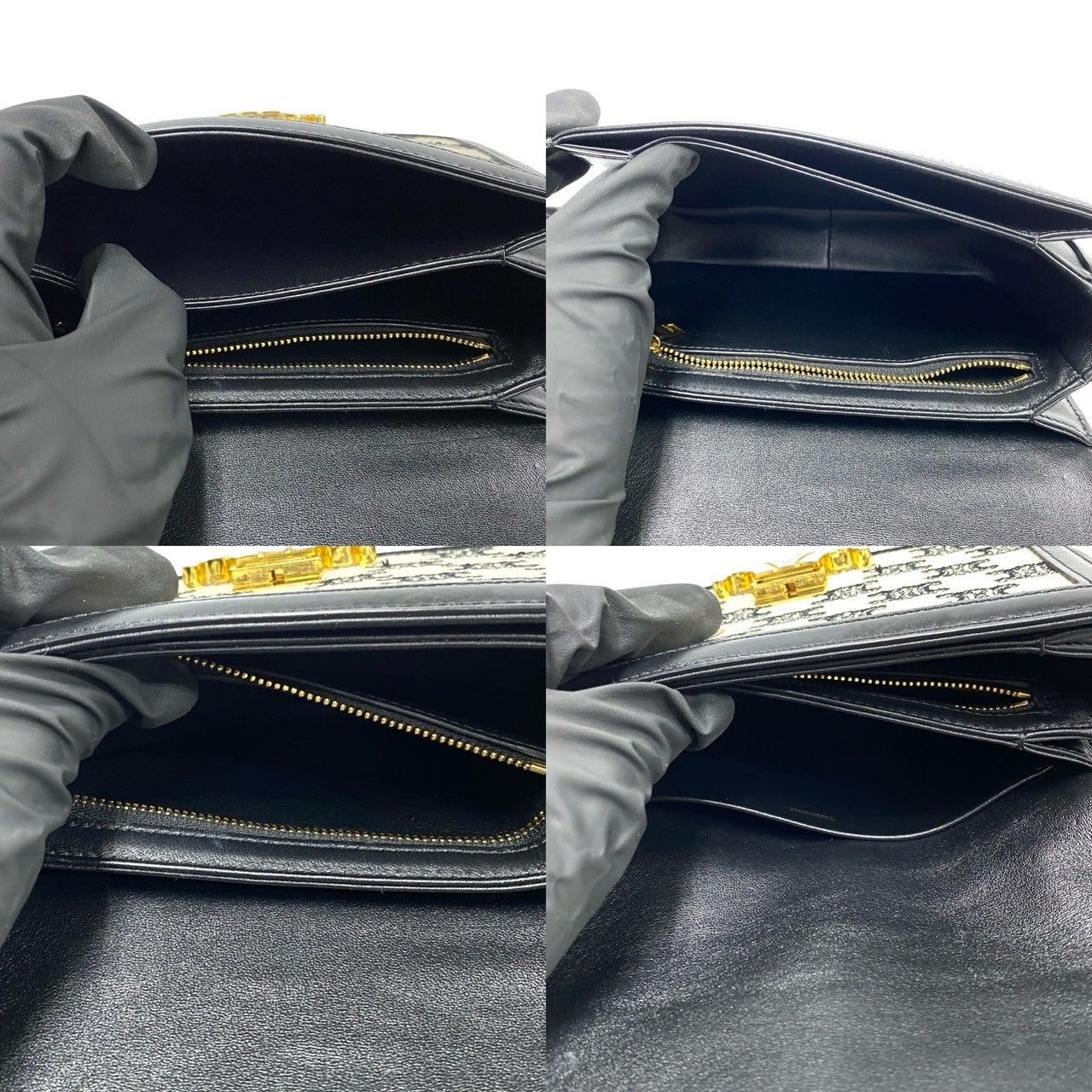 Celine Celine Shoulder Bag Black Cotton Size ONE SIZE - 9 Thumbnail