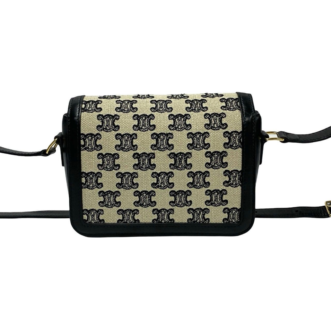 Celine Celine Shoulder Bag Black Cotton Size ONE SIZE - 4 Thumbnail
