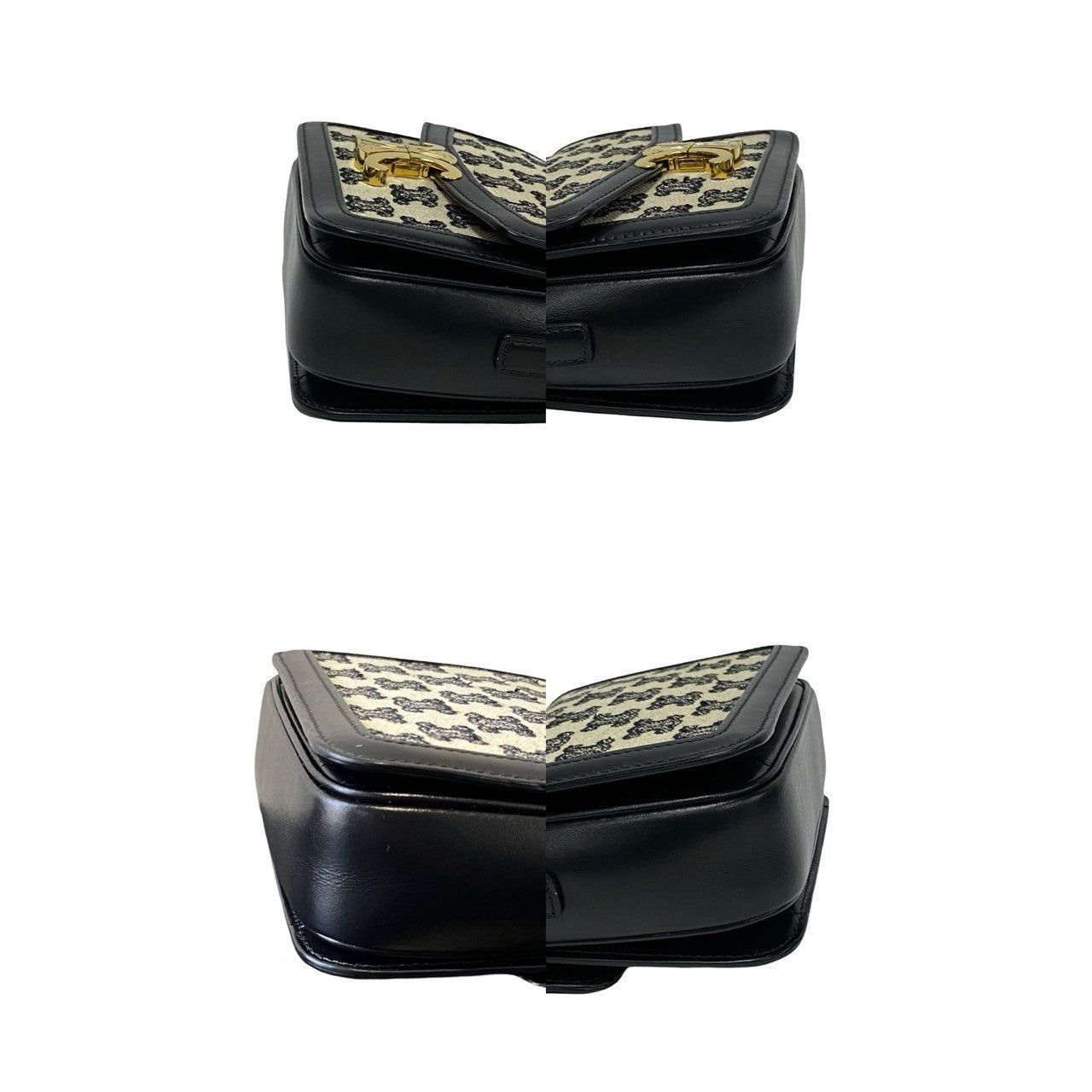Celine Celine Shoulder Bag Black Cotton Size ONE SIZE - 7 Thumbnail