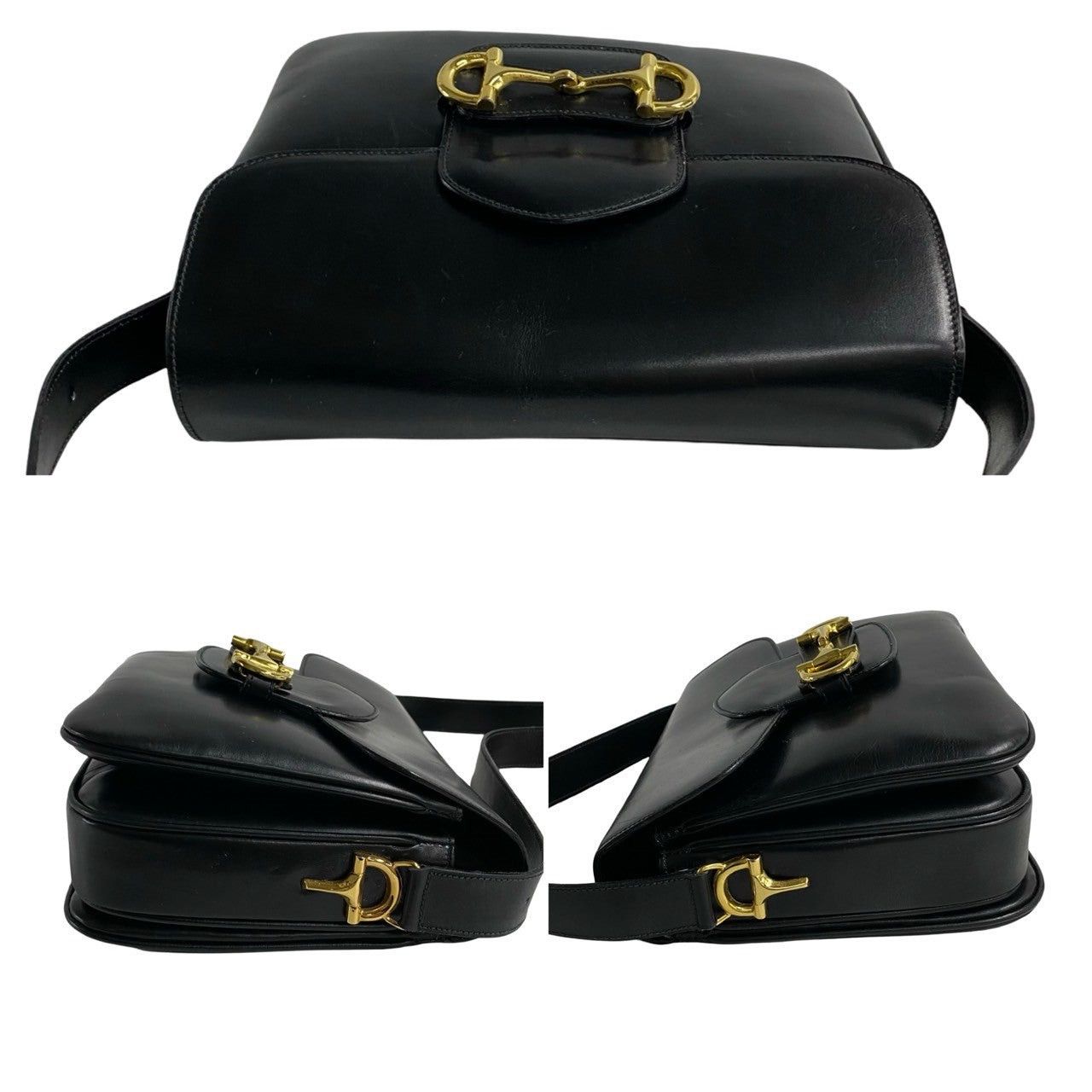 Celine Celine Shoulder Bag Black Leather Size ONE SIZE - 5 Thumbnail