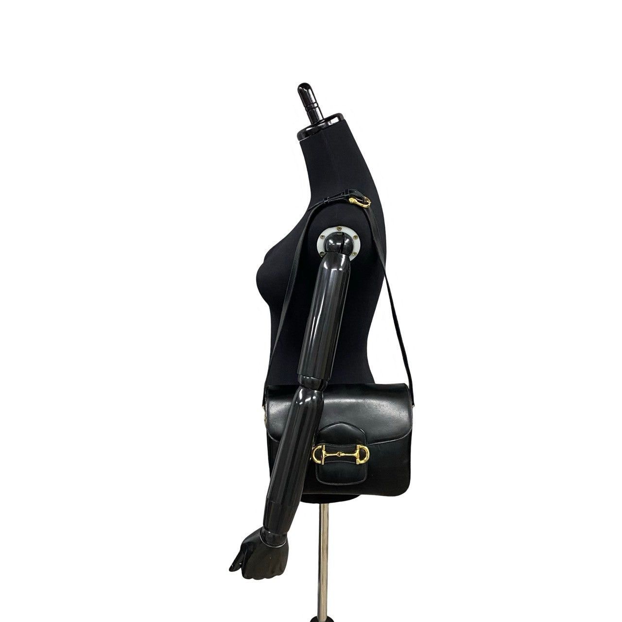 Celine Celine Shoulder Bag Black Leather Size ONE SIZE - 2 Thumbnail
