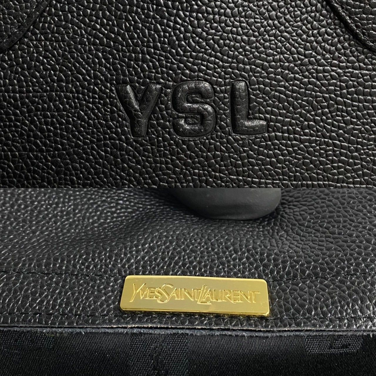 Yves Saint Laurent Yves Saint Laurent Handbag Black Leather Size ONE SIZE - 3 Thumbnail