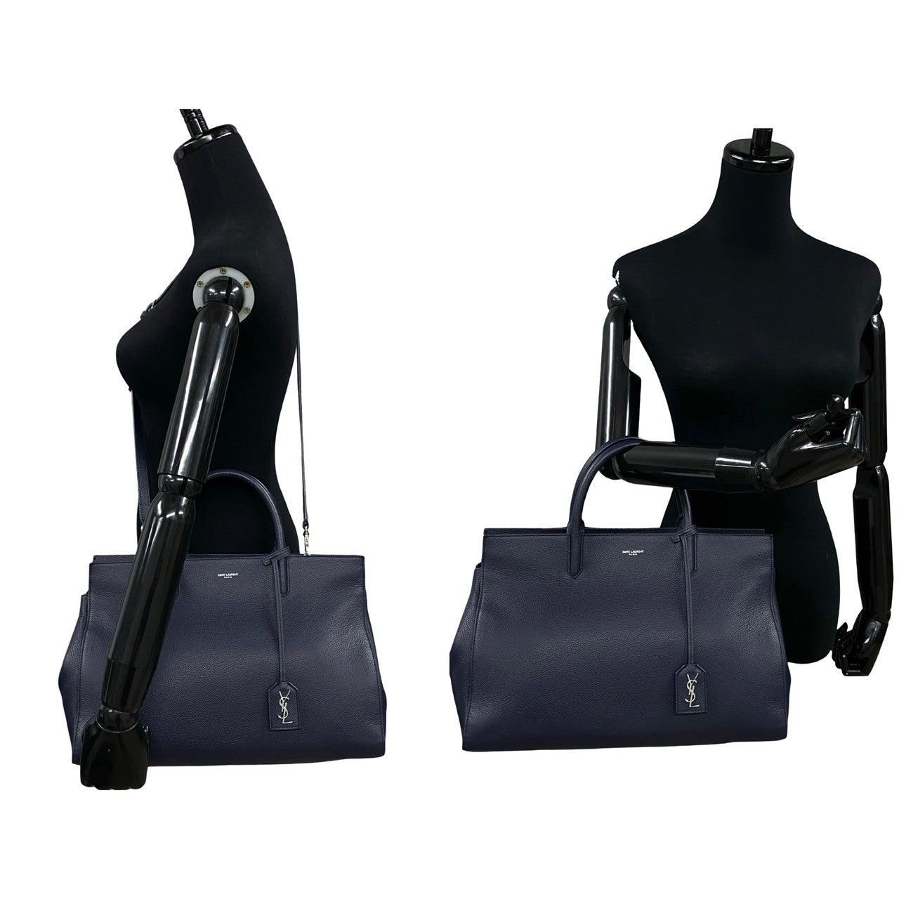 Yves Saint Laurent Yves Saint Laurent Shoulder Bag Blue Leather Size ONE SIZE - 2 Thumbnail