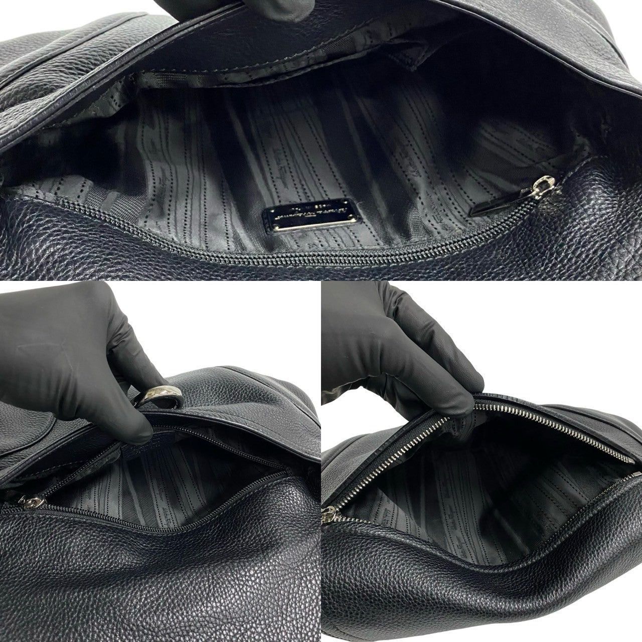 Salvatore Ferragamo Salvatore Ferragamo Shoulder Bag Black Leather Size ONE SIZE - 8 Thumbnail