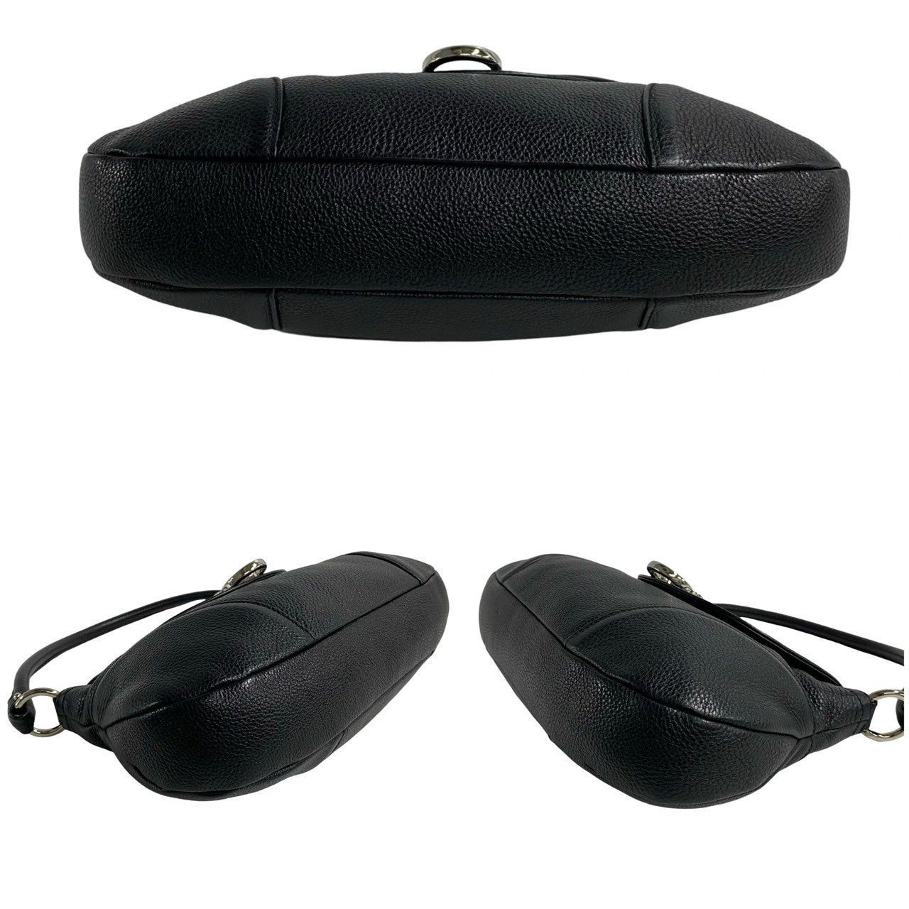 Salvatore Ferragamo Salvatore Ferragamo Shoulder Bag Black Leather Size ONE SIZE - 6 Thumbnail