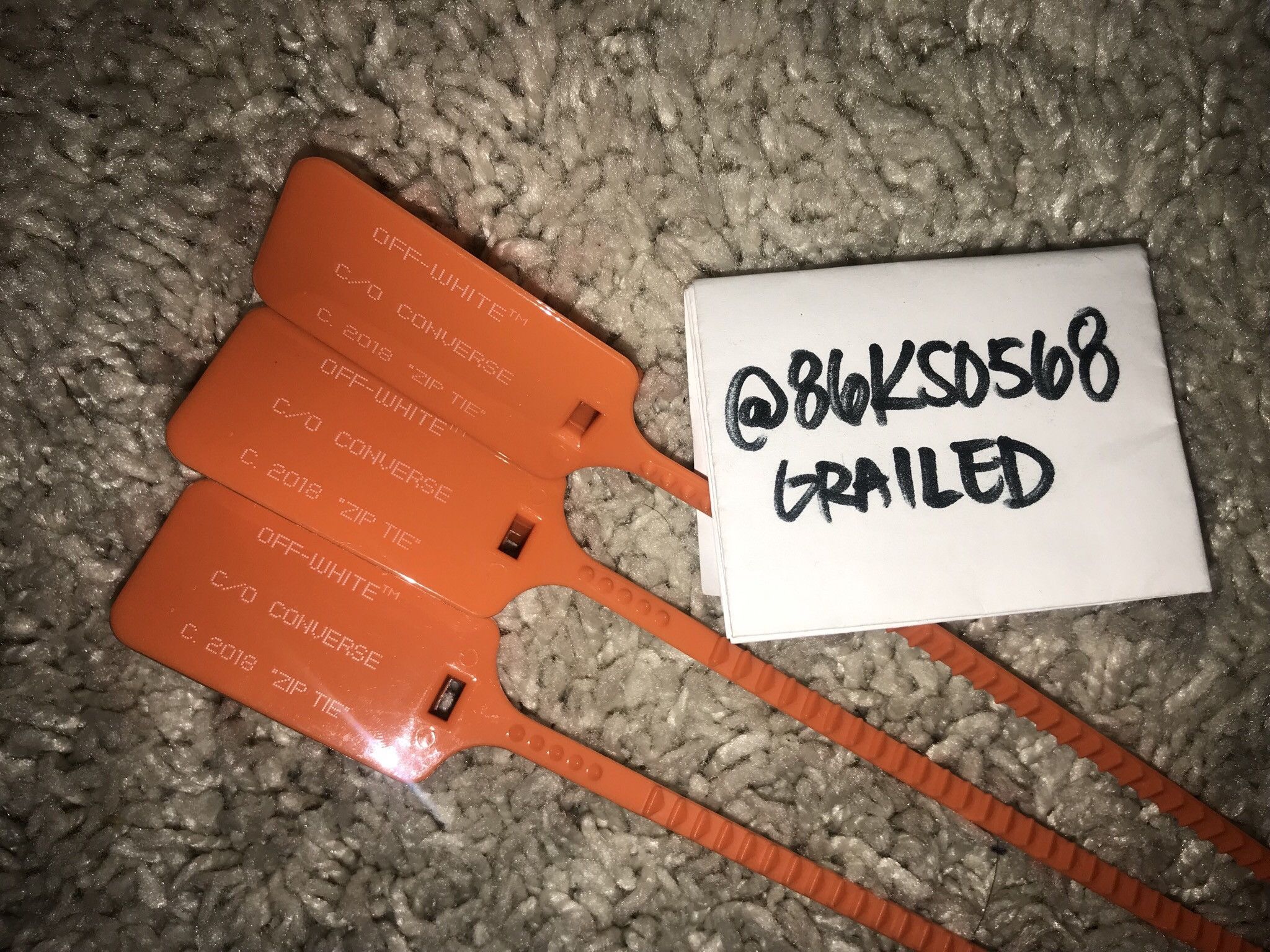 Off white converse zip tie online