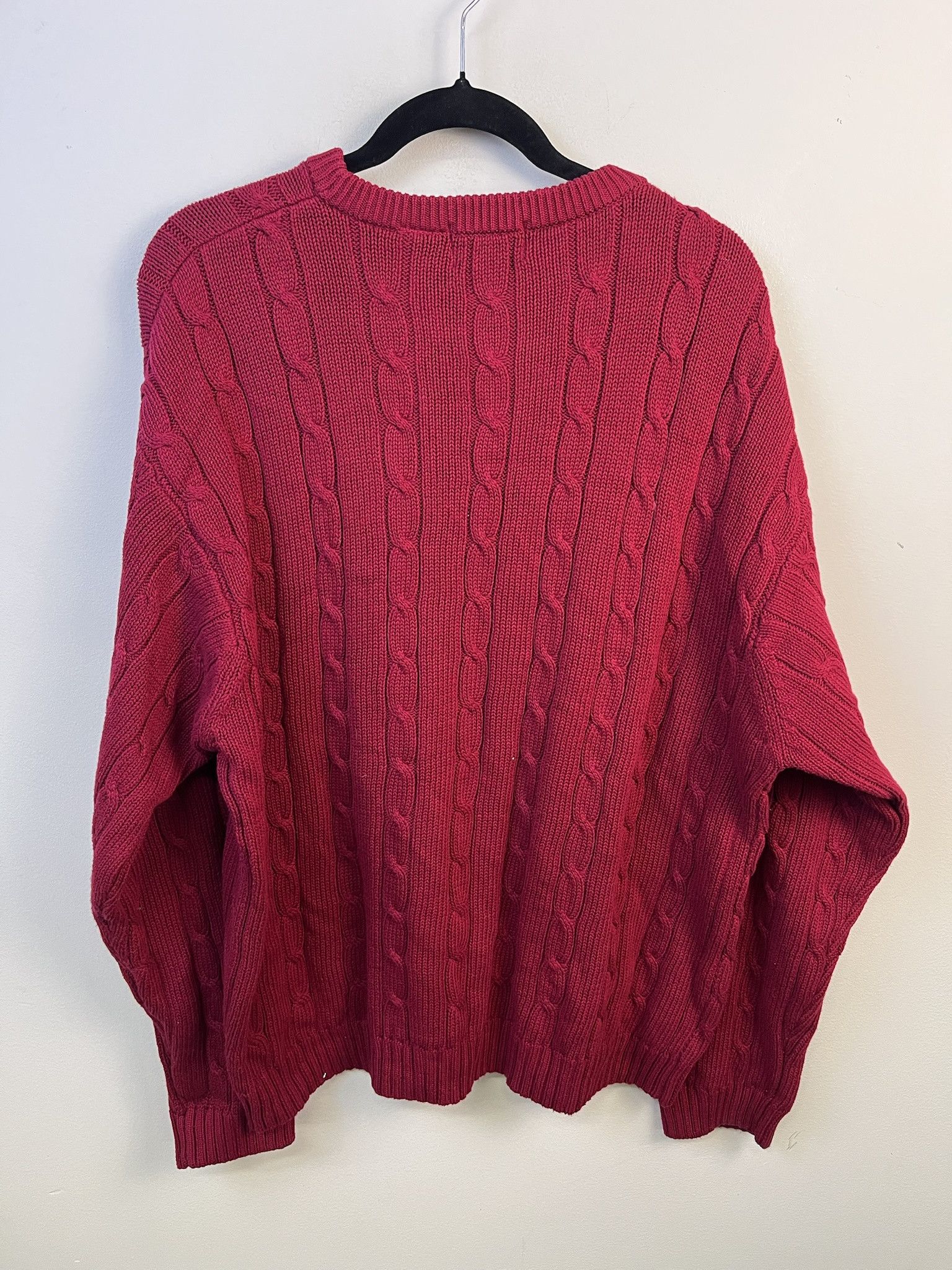 Vintage Vintage Knit Sweater 1990s Thick Knit Trader Bay Cableknit Sweater Size XL Size US XL / EU 56 / 4 - 3 Thumbnail