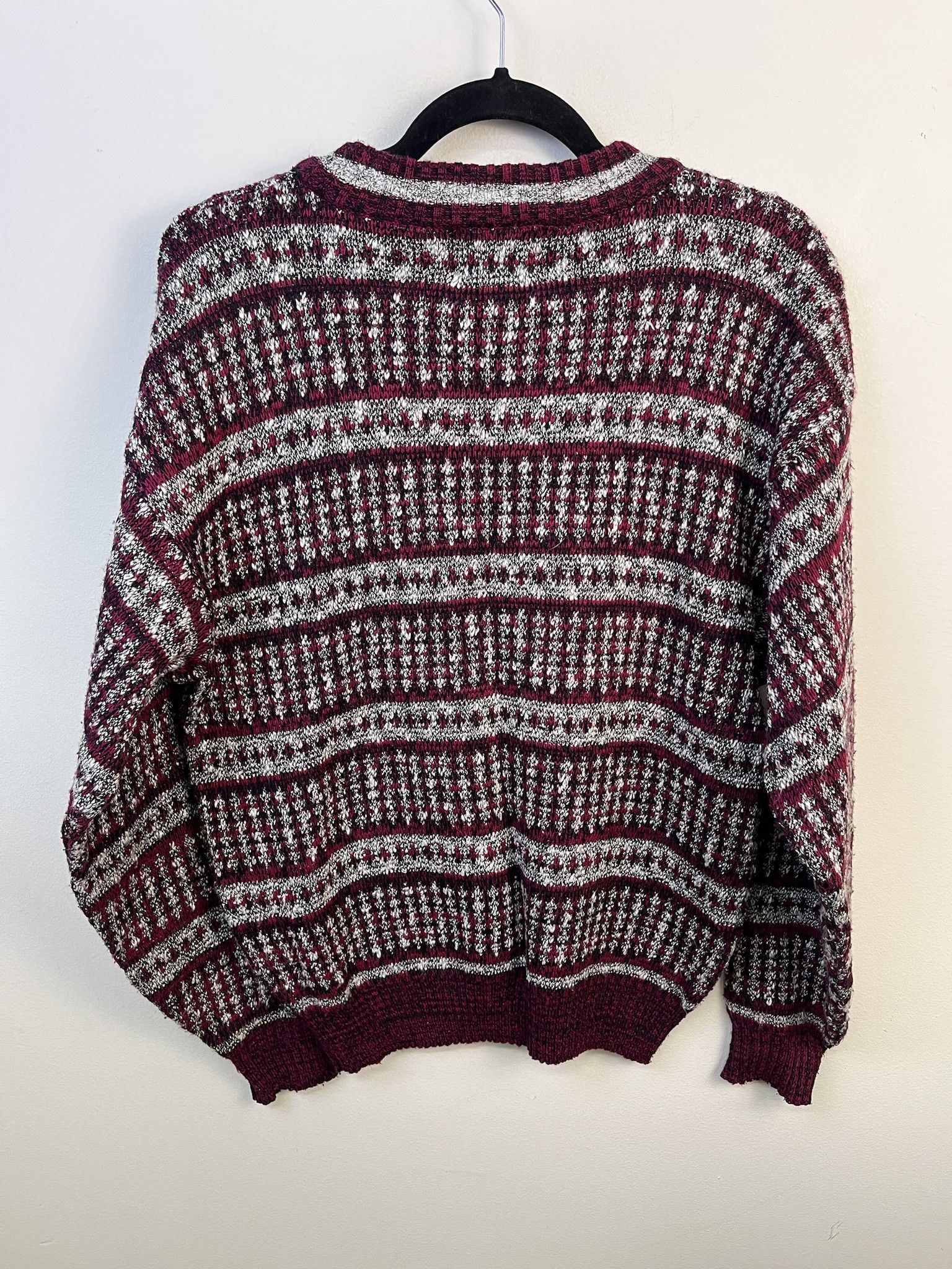 Vintage Vintage Knit Sweater 1990s Thick Knit Magnet Crimson Static Knit Sweater Size S Size US S / EU 44-46 / 1 - 3 Thumbnail