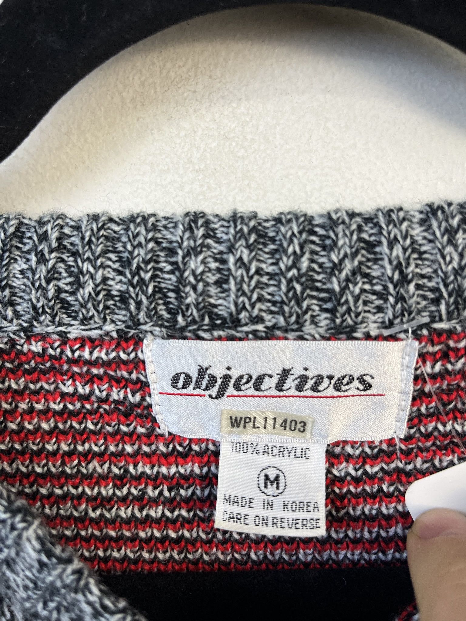 Vintage Vintage Knit Sweater 1990s Thick Knit Objectives Cave Art Knit Sweater Size M Size US M / EU 48-50 / 2 - 2 Thumbnail