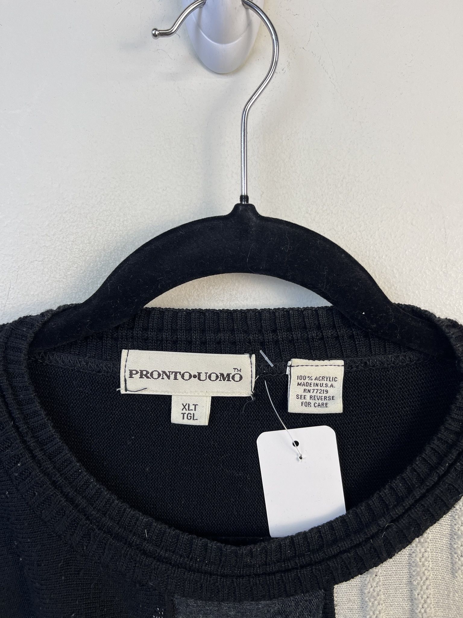 Vintage Vintage Knit Sweater 1990s Thick Knit Luxury Italian Panel Knit Sweater Size XLT Size US XL / EU 56 / 4 - 2 Thumbnail