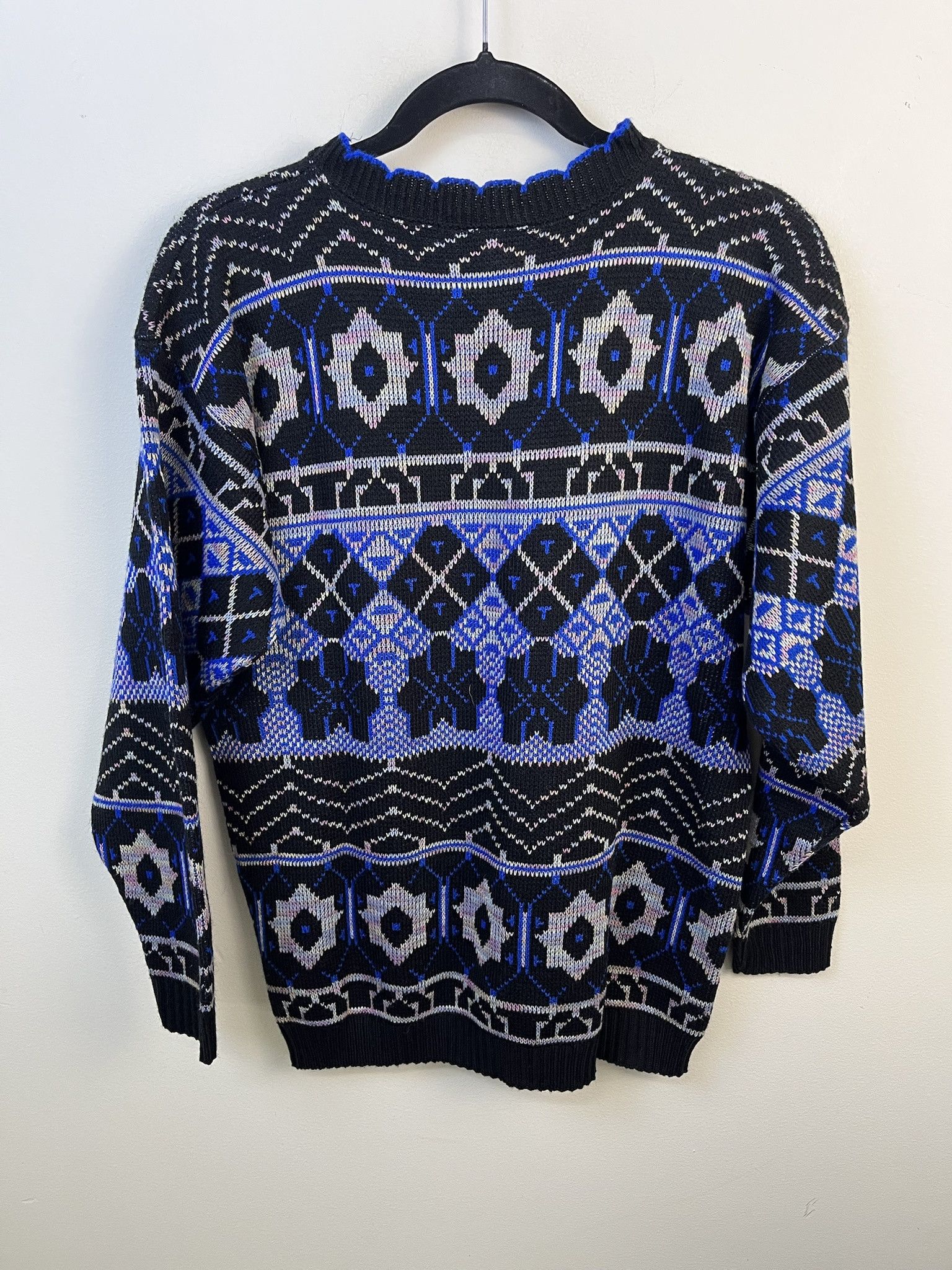 Vintage Vintage Knit Sweater 1990s Thick Knit Nan Dorsey Star of David Knit Sweater Size L Size US L / EU 52-54 / 3 - 3 Thumbnail