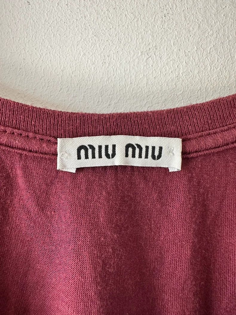 Miu Miu Miumiu Burgundy Women's Lettered Logo Vest Size US XS / EU 42 / 0 - 5 Thumbnail