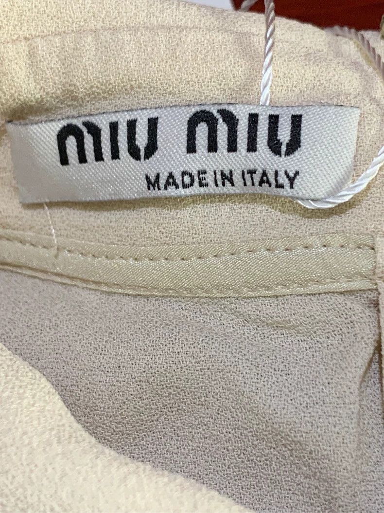 Miu Miu Miumiu Miu Miu Ocean Series Diamond Buckle White Sleeveless Vest Size US S / EU 44-46 / 1 - 5 Thumbnail