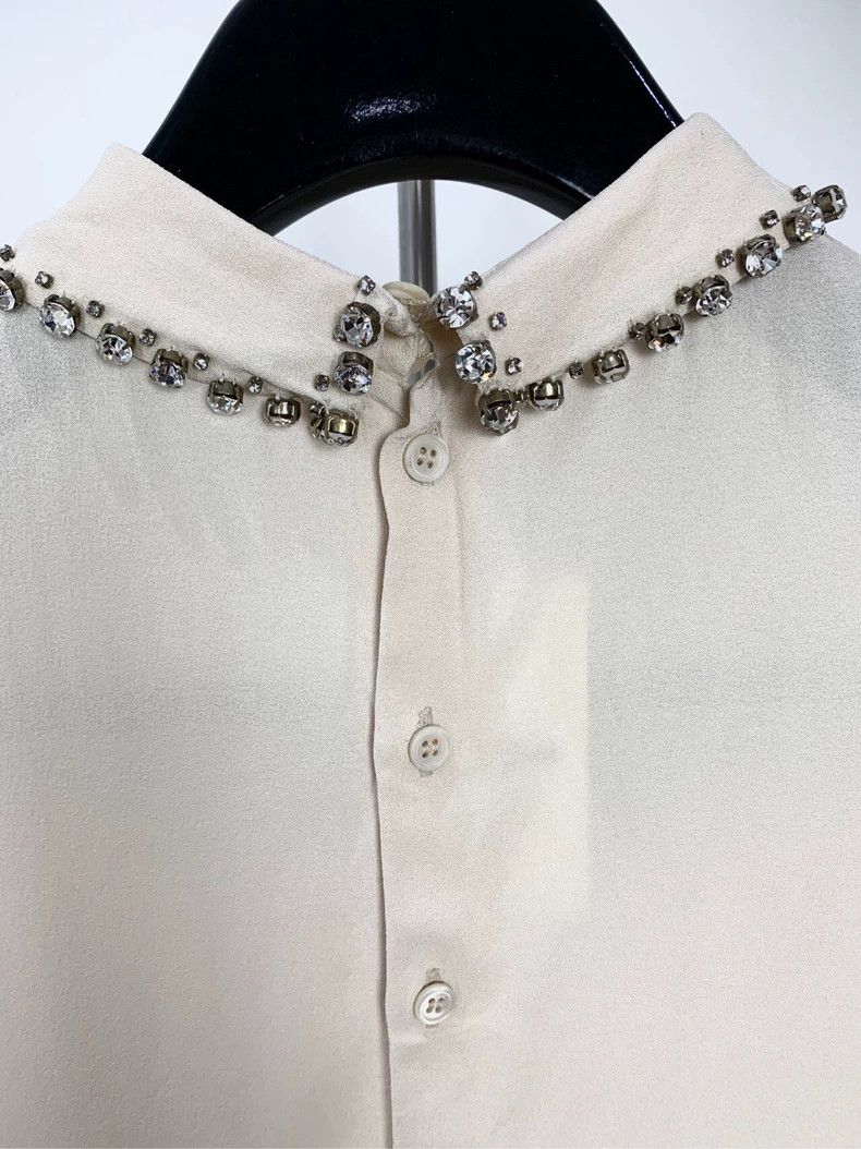 Miu Miu Miumiu Miu Miu Ocean Series Diamond Buckle White Sleeveless Vest Size US S / EU 44-46 / 1 - 4 Thumbnail