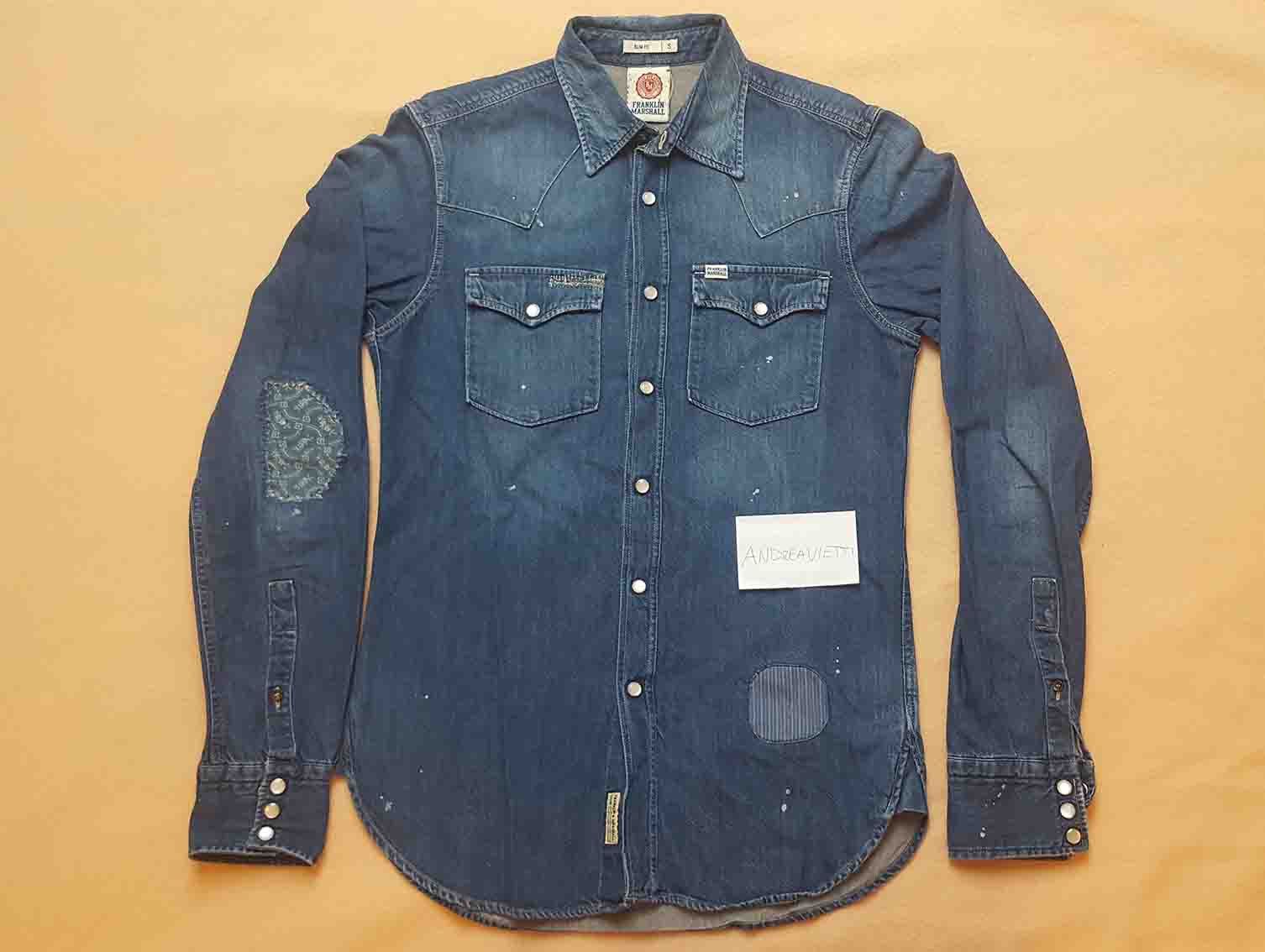Franklin & Marshall Distressed jeans shirt | Grailed